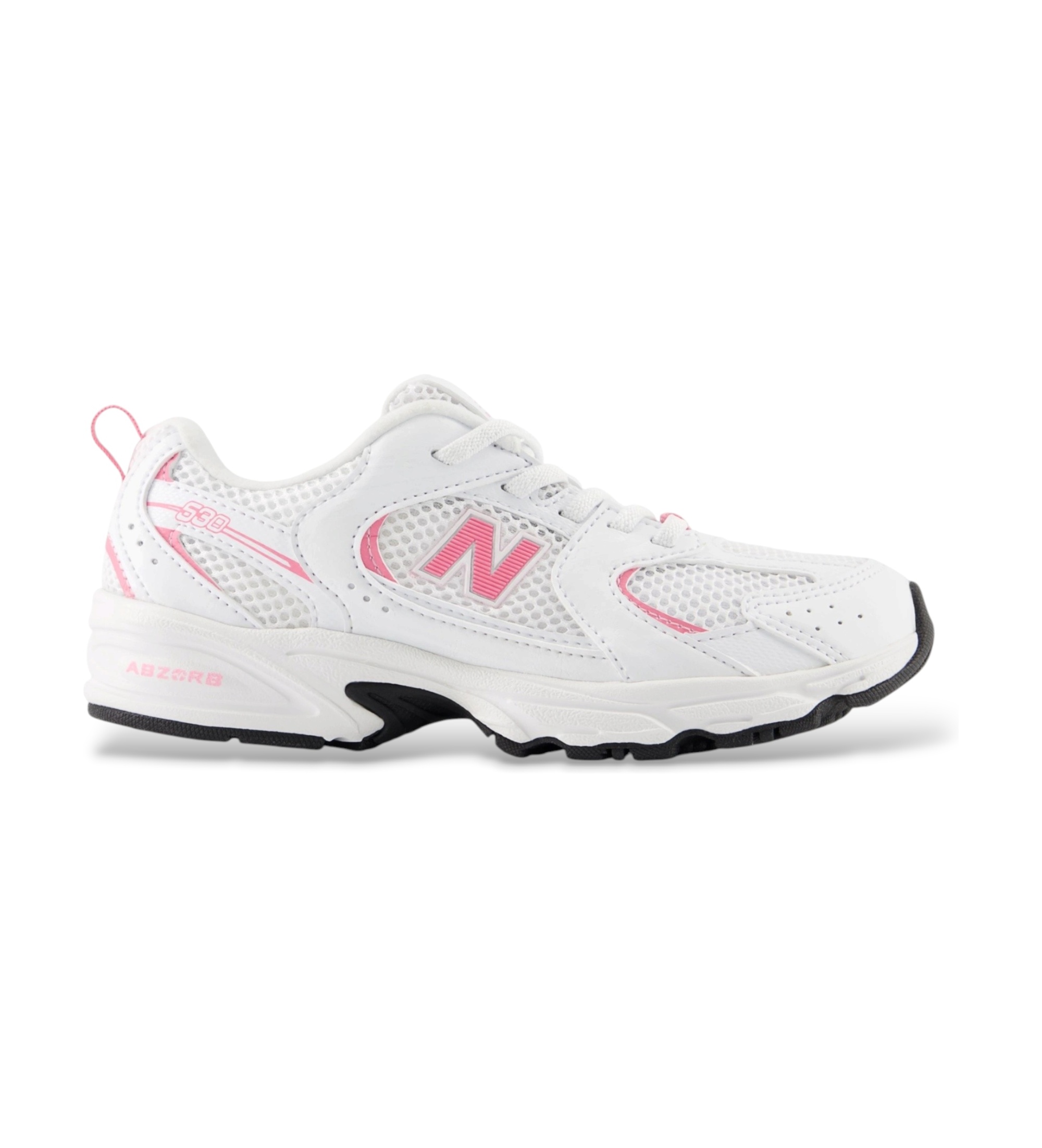 New Balance Unisex für Kinder. PZ530V1 Sneaker 530 Bungee weiß (105 M = 28), Wohnung, Schnürsenkel, Sportlich, Masche, Kinderbekleidung