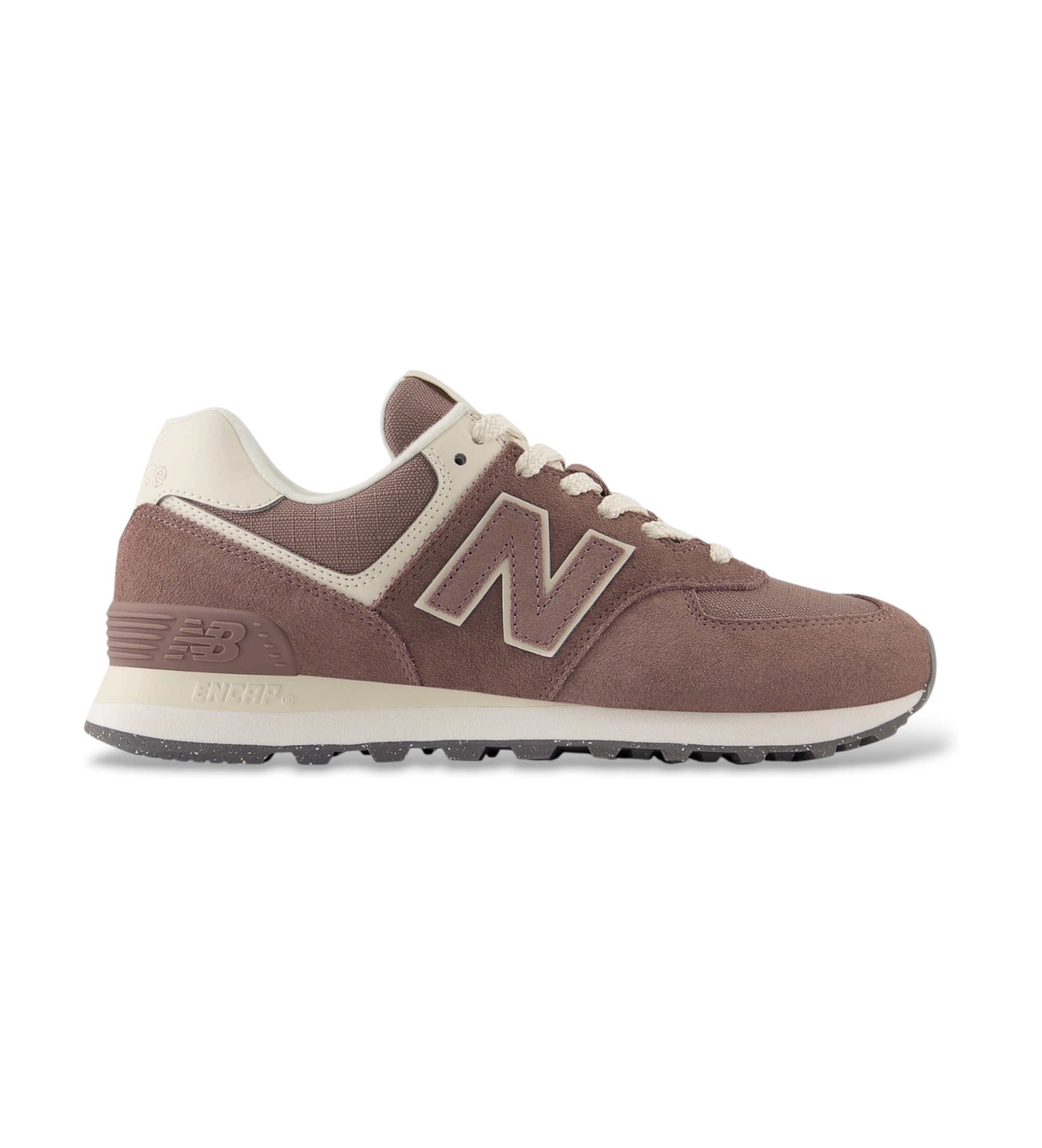 New Balance für Damen. WL574V2 Sneaker 574 Rostbraun (38), Wohnung, Wildleder, Schnürsenkel, Lässig