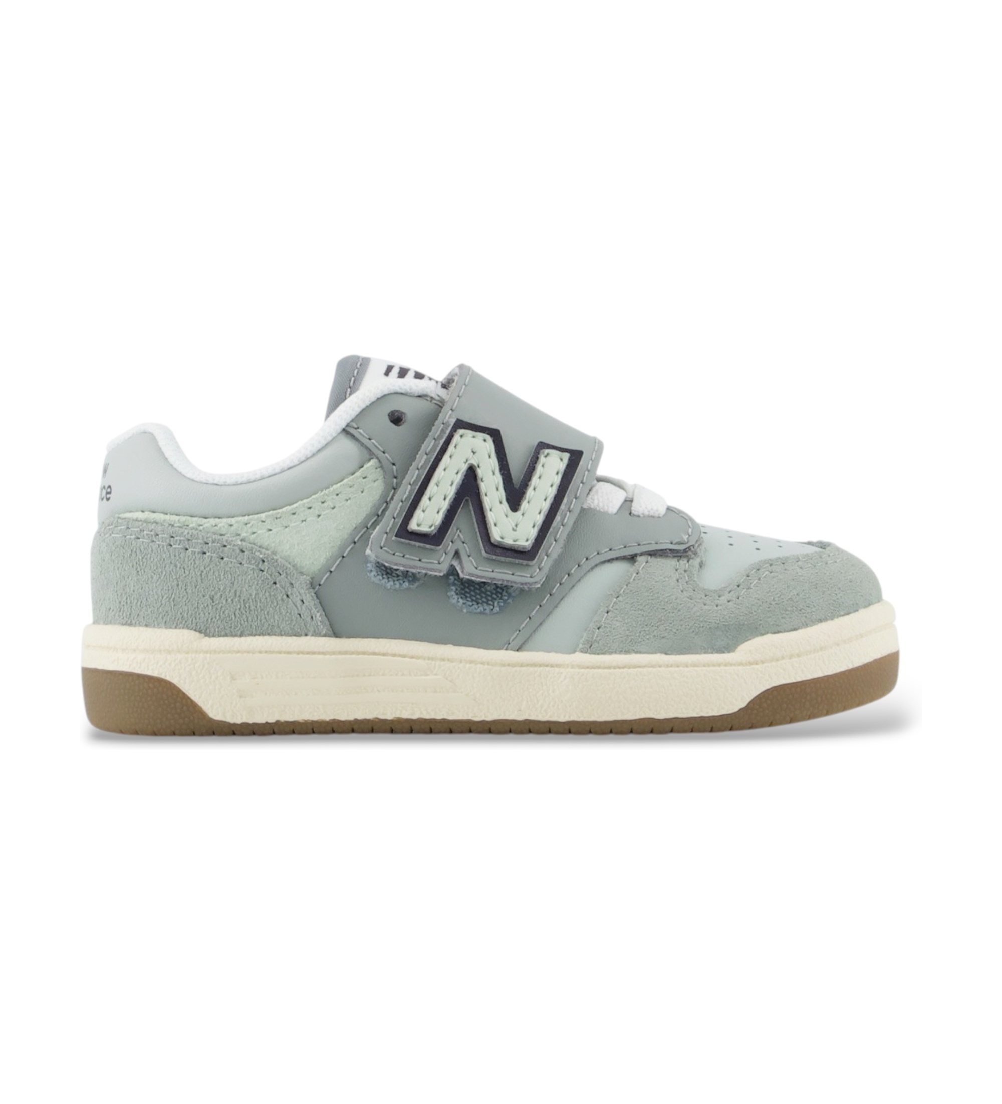 New Balance Unisex für Kinder. IB480V1_KL Sneaker B480 NEW-B Hook & Loop grün (22.5 W), Wohnung, Klettverschluss, Lässig, Kinderbekleidung