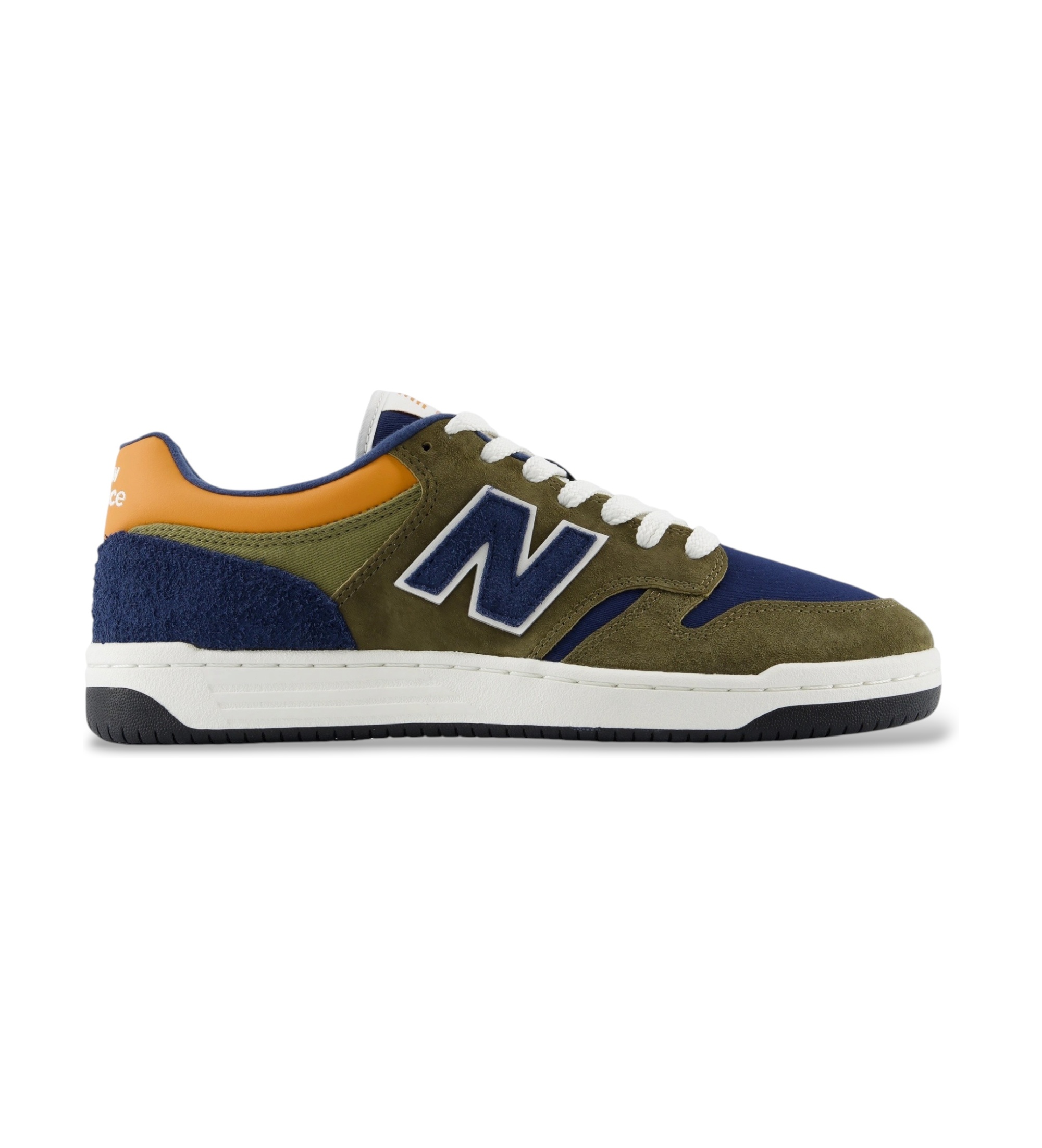 New Balance Unisex. U480PV1_LI Leder-Sneaker 480P grün (44), Wohnung, Schnürsenkel, Lässig