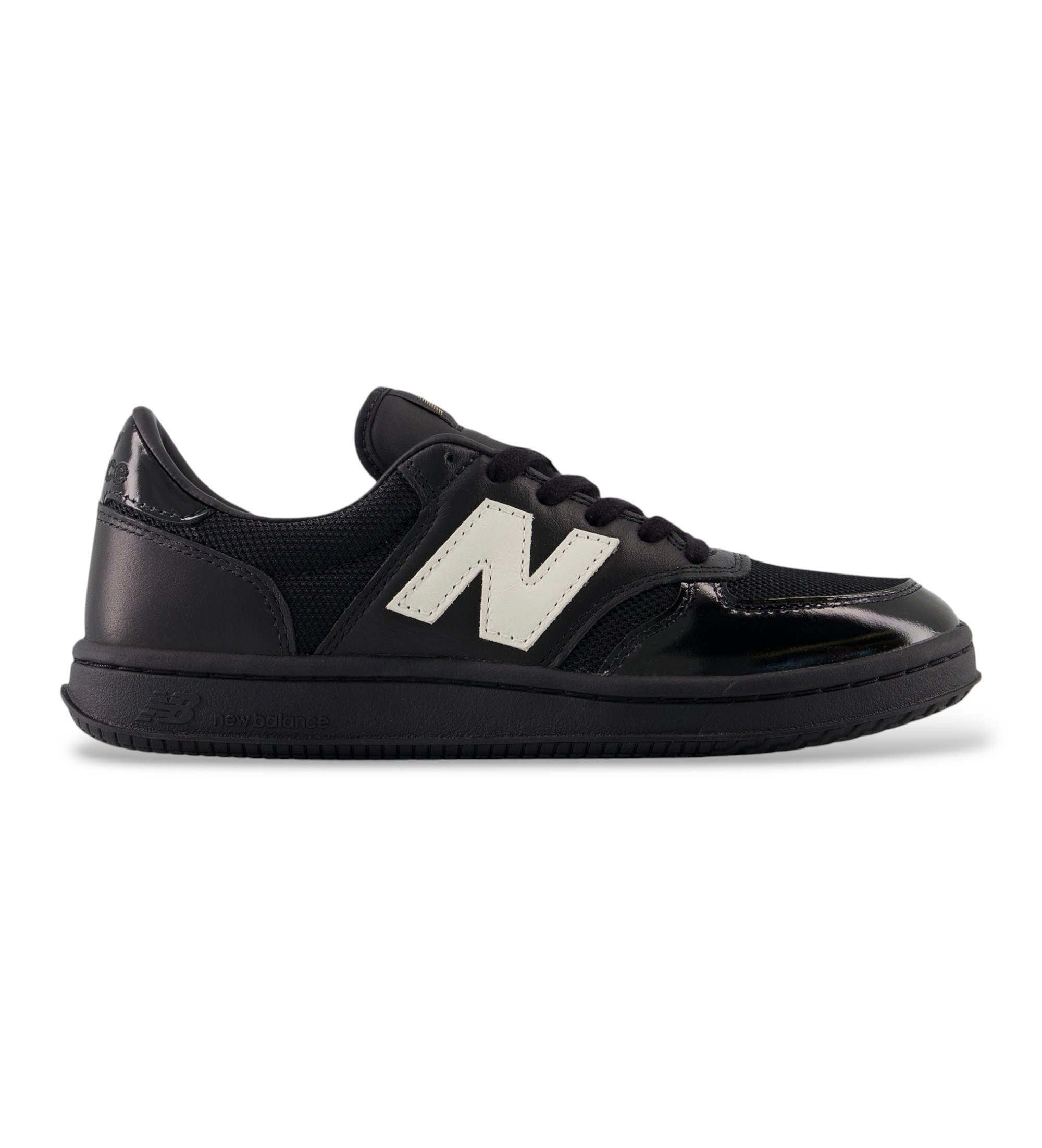 New Balance Unisex. U500V1_LI Sneaker aus Leder T500 schwarz (47.5), Wohnung, Schnürsenkel, Lässig