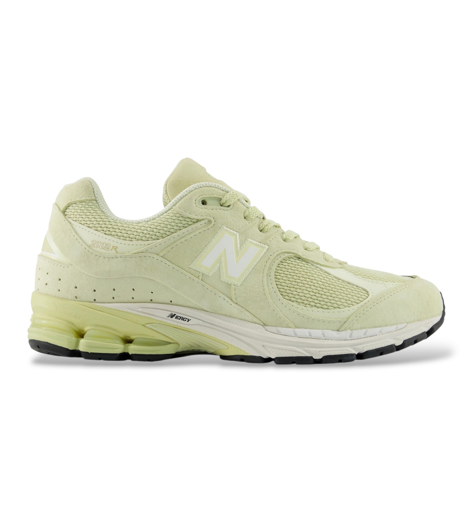 New Balance Unisex. U2002RV1_LI Sneaker aus Leder 2002R limettengelb (36), Wohnung, Wildleder, Schnürsenkel, Lässig