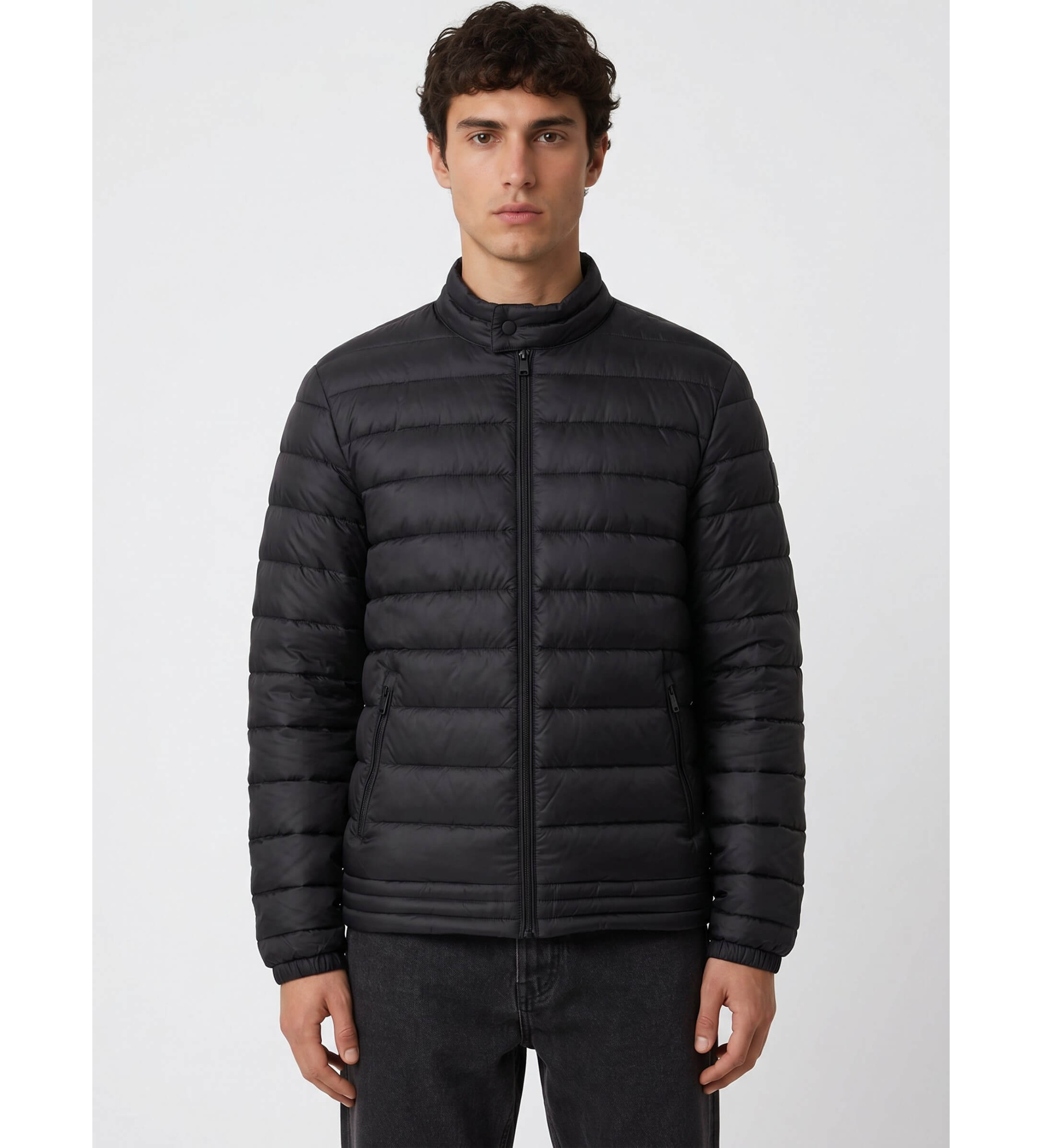 Guess für Herren. M6YL39W2849 Figurbetonte Biker-Jacke schwarz (M), Lässig, Polyurethan