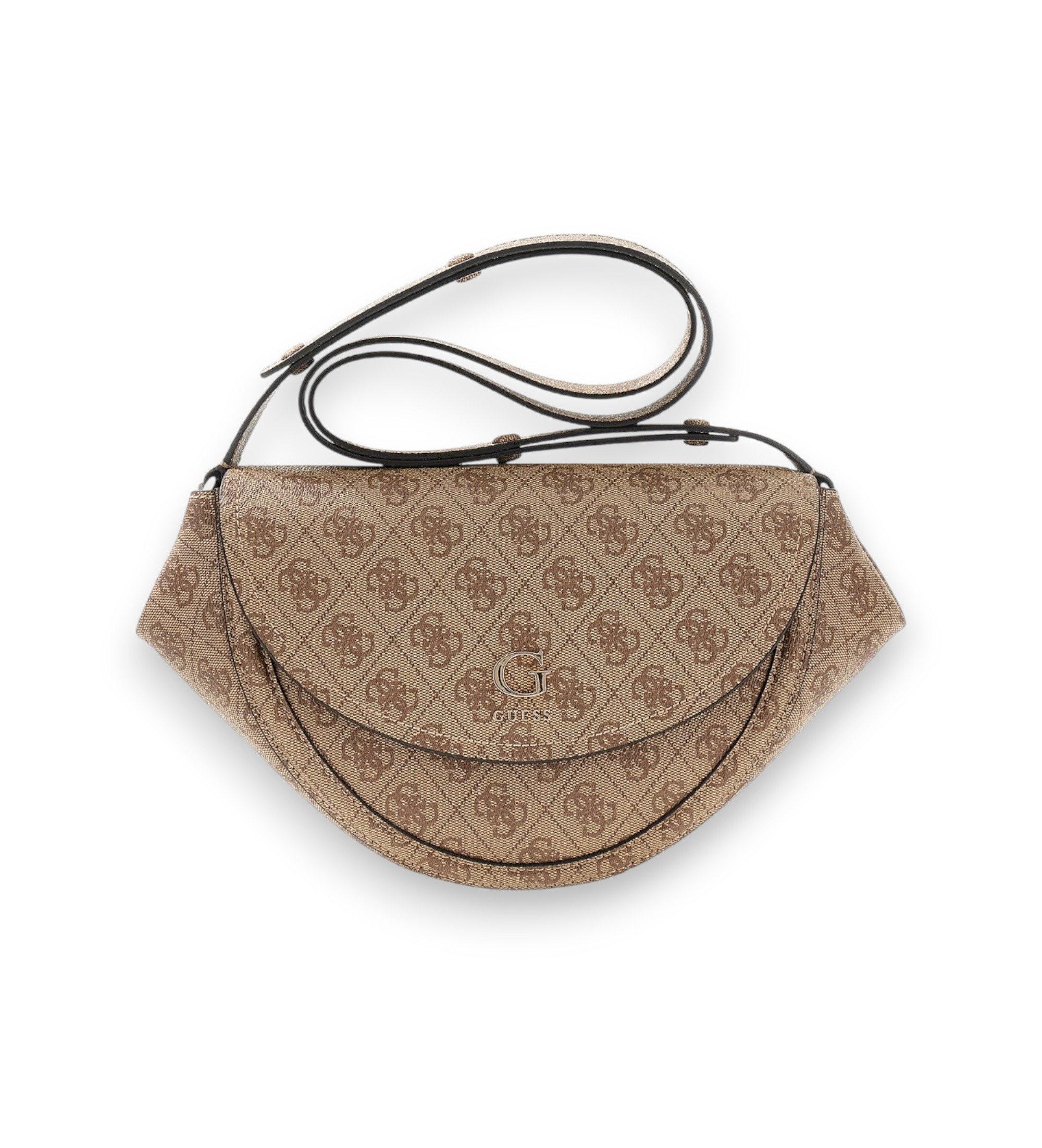 Guess für Damen. HWSG9756210 Wandelbare Umhängetasche mit Klappe und Coleen-Logo, beige (OSFA), Lässig, Polyurethan