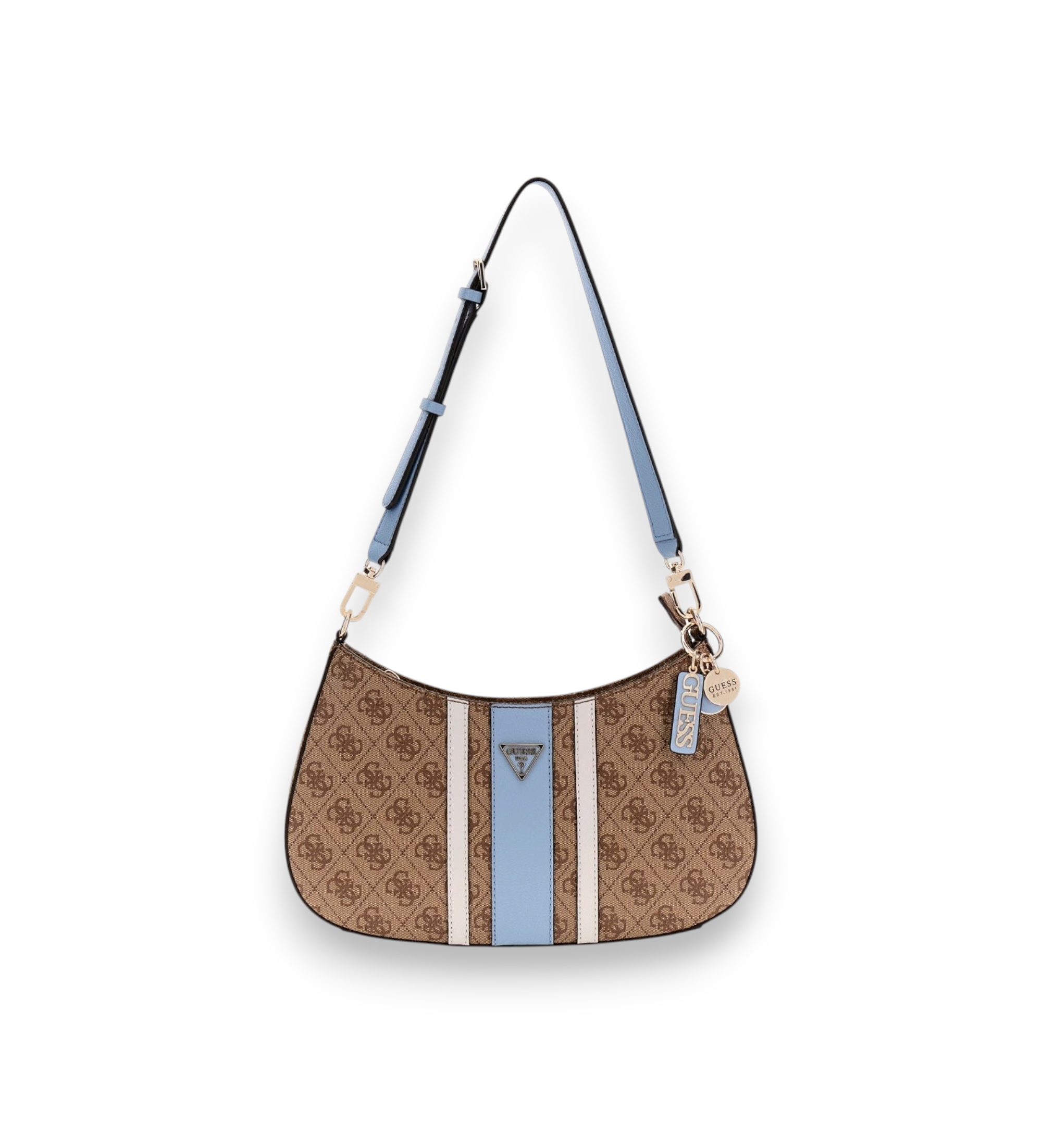 Guess für Damen. HWBS9672180 Braune Schultertasche Noelle (OSFA), Lässig, Polyurethan