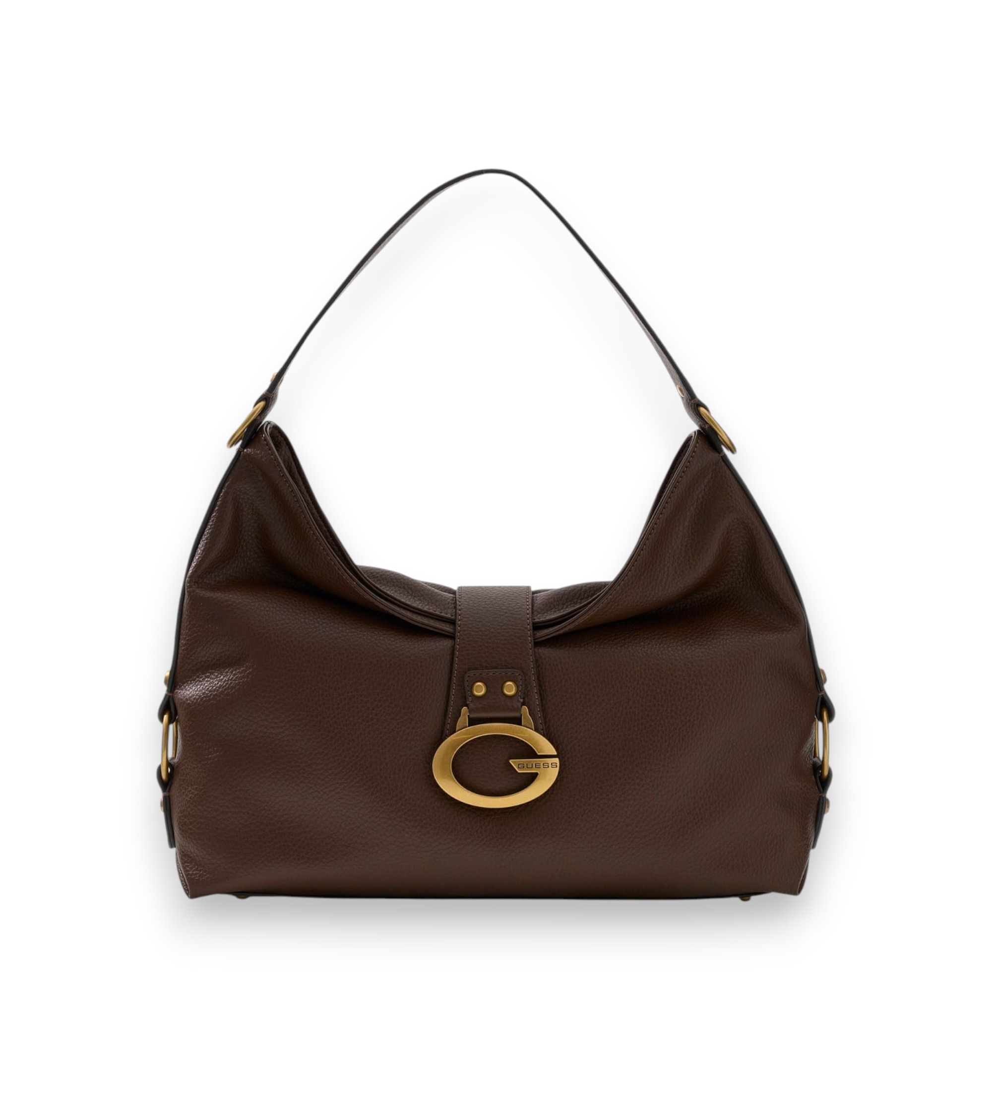 Guess für Damen. HWBB9308020 Große Schultertasche Camden in Dunkelbraun (OSFA), Lässig, Polyurethan