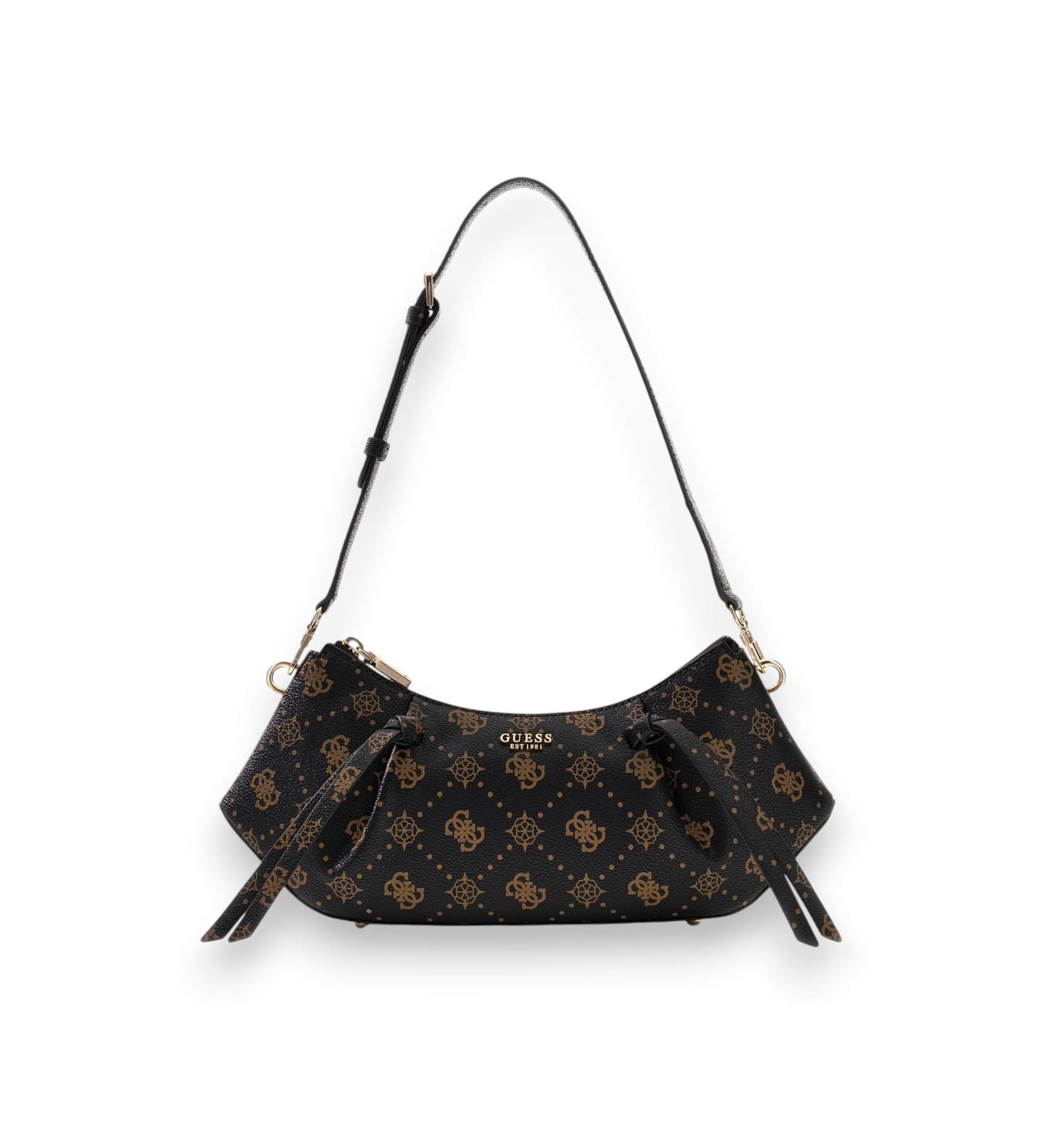 Guess für Damen. HWGP2489180 Schultertasche mit Logo Allegra dunkelbraun (OSFA), Lässig, Polyurethan
