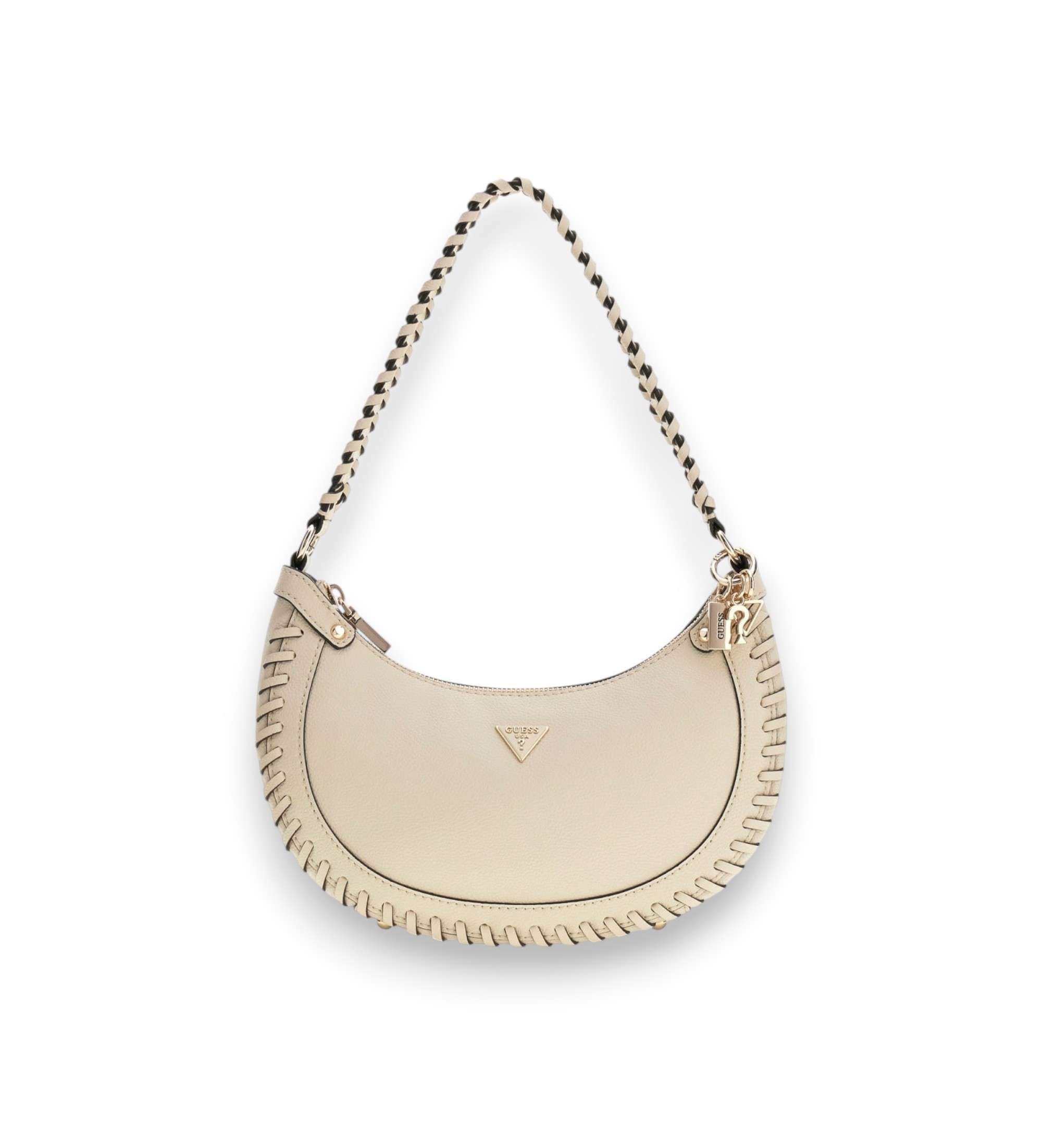 Guess für Damen. HWBG9750010 Petra Hobo-Schultertasche beige (OSFA), Lässig, Polyurethan