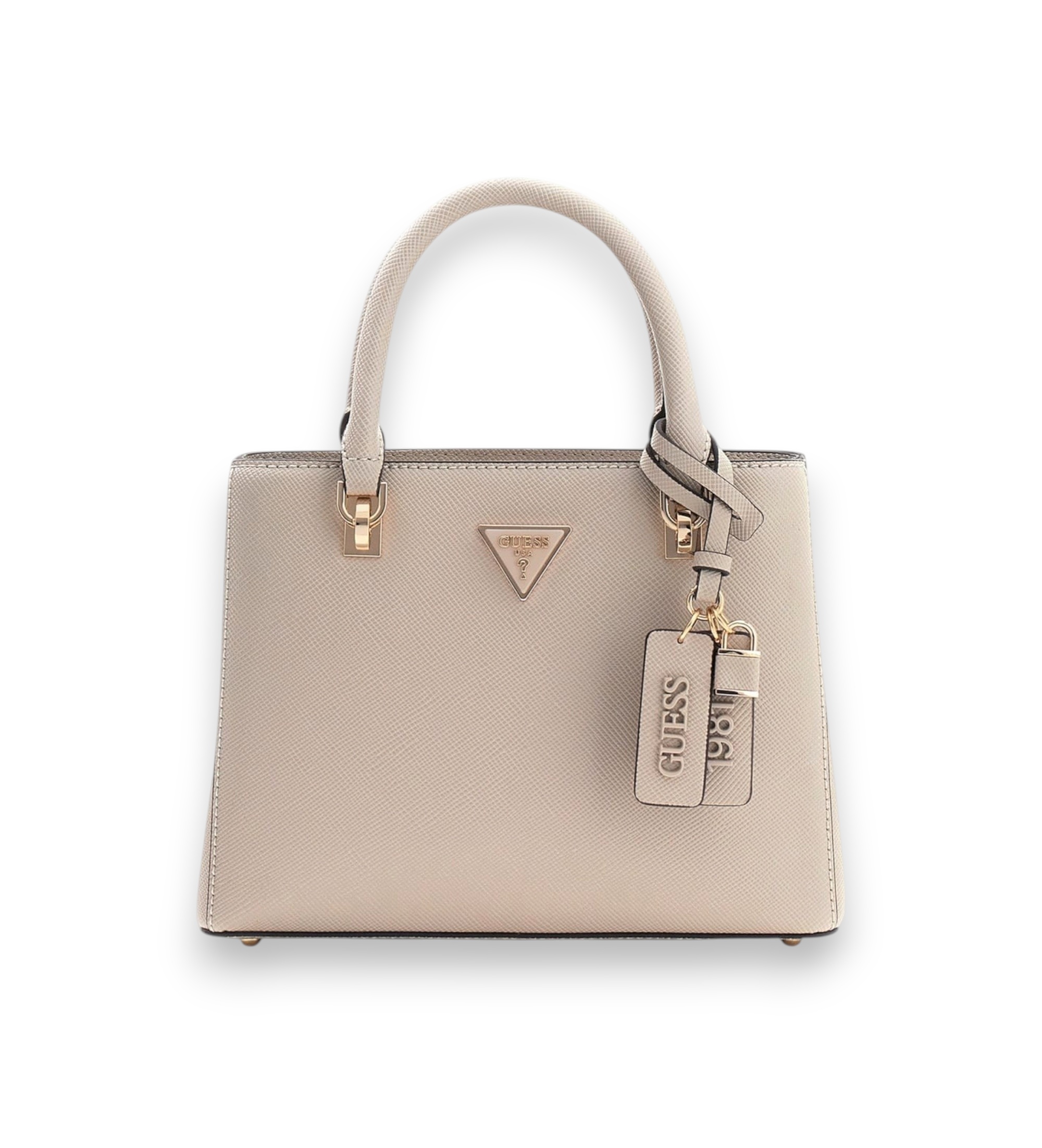 Guess für Damen. HWZG9672050 Noelle Saffiano Handtasche beige (OSFA), Lässig, Polyurethan