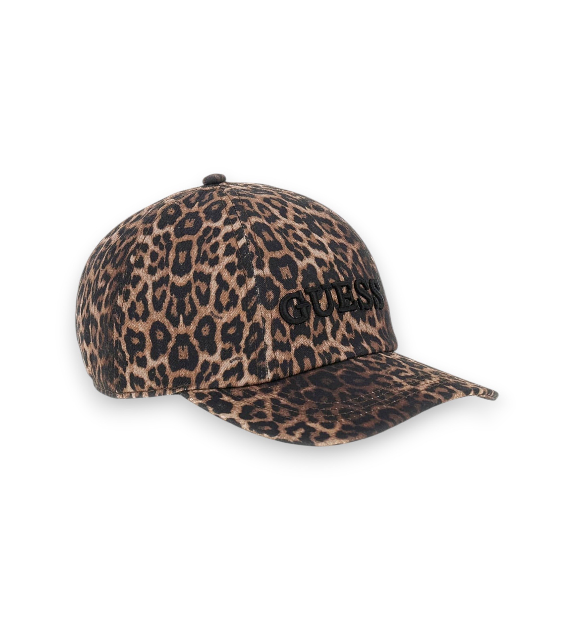 Guess für Damen. AW5613COT01 Baseballkappe aus bedrucktem Gabardine braun (OSFA), Lässig, Baumwolle