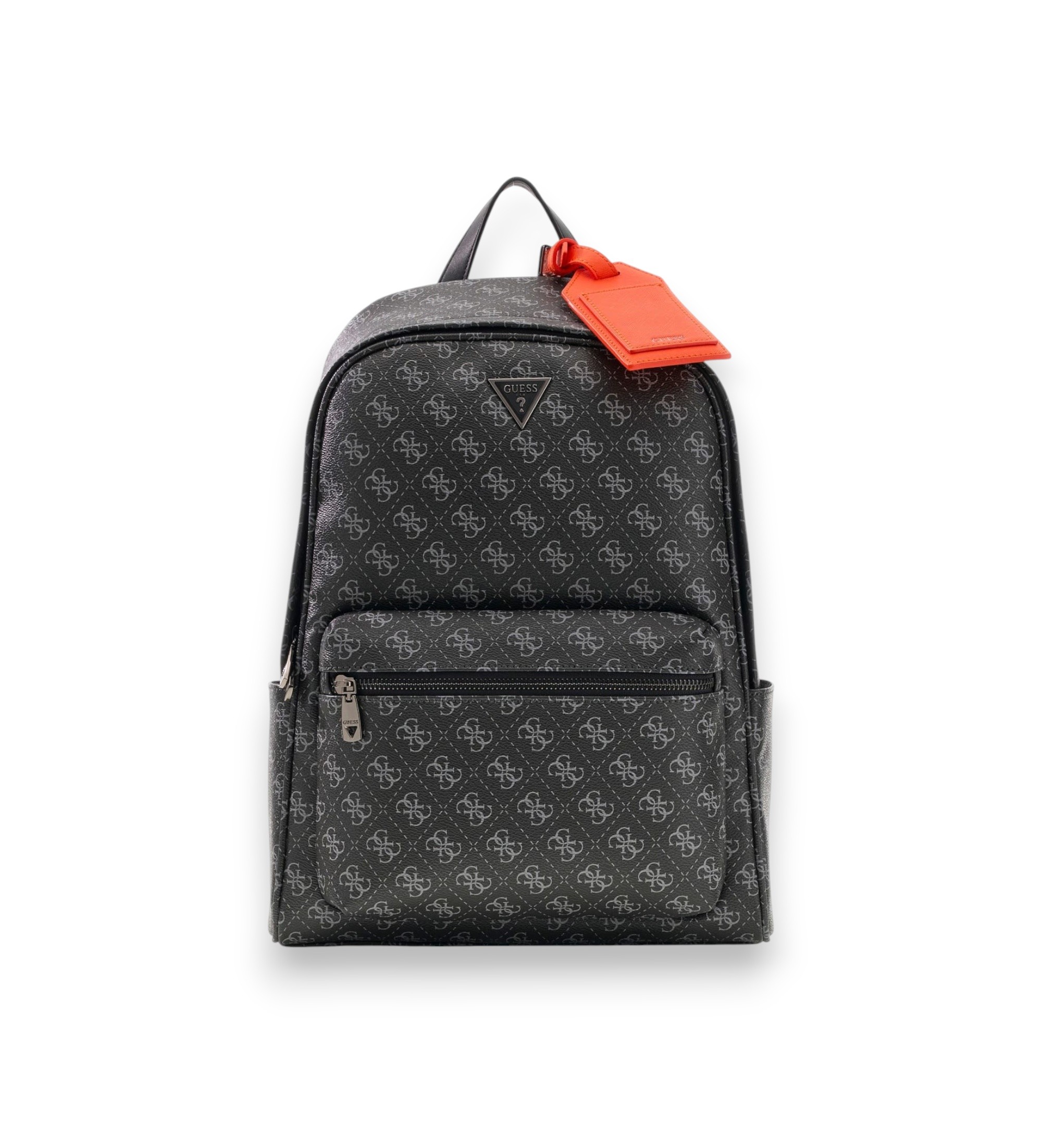 Guessvoor mannen. HMMILOP6445 Vierkante Milano rugzak zwart (OSFA), Casual, Polyurethaan