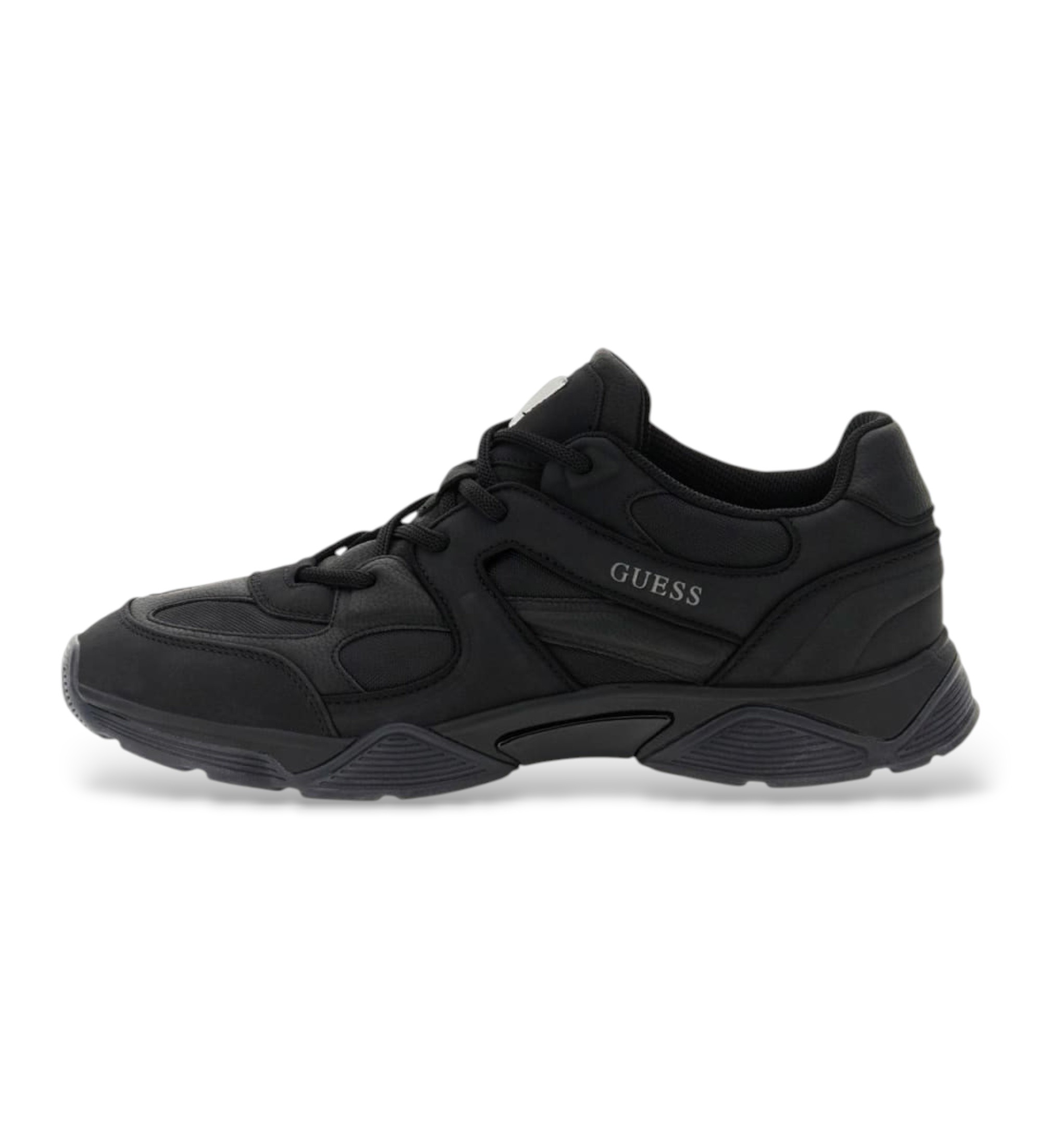 Guessvoor mannen. FMFCARELL12 Sneakers Caracol zwart (44), Plat, Veters, Casual