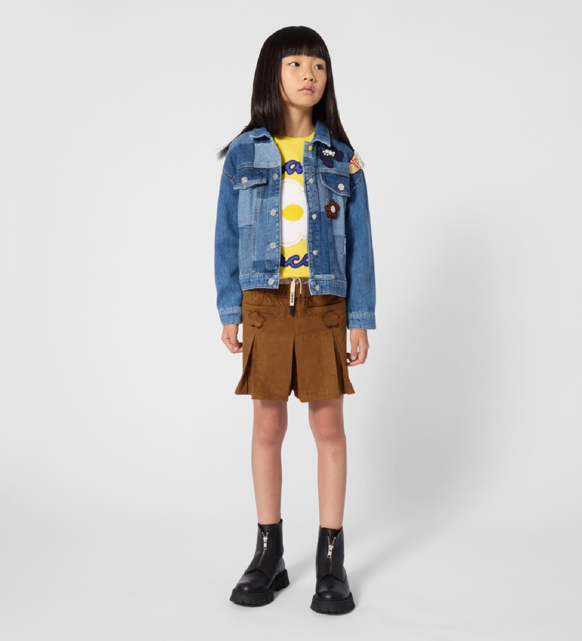 Marc Jacobsvoor meisjes. W61010 Blauwe spijkerjas (12= 156/162cm), Casual, Katoen, Denim, kinderkleding