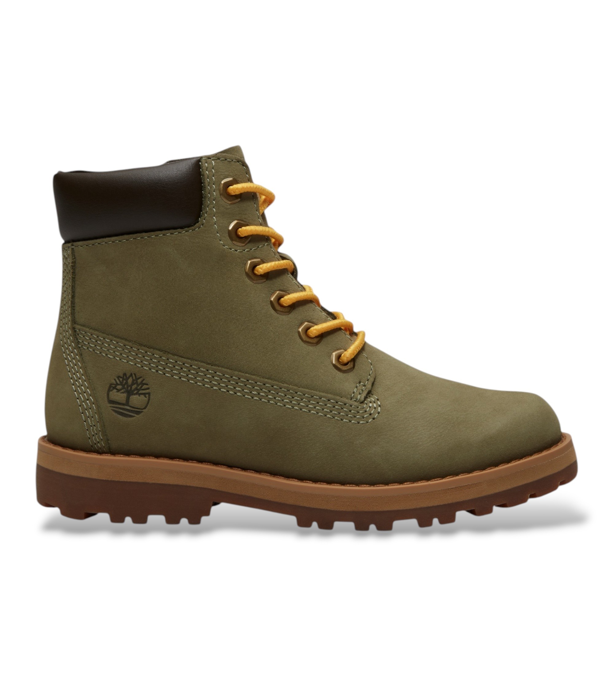 Timberland Unisex für Kinder. TB0A6BKTEP01 Stiefel aus Leder Courma Kid grün (28), Wohnung, Nobuck, Reißverschluss, Draußen, Kinderbekleidun