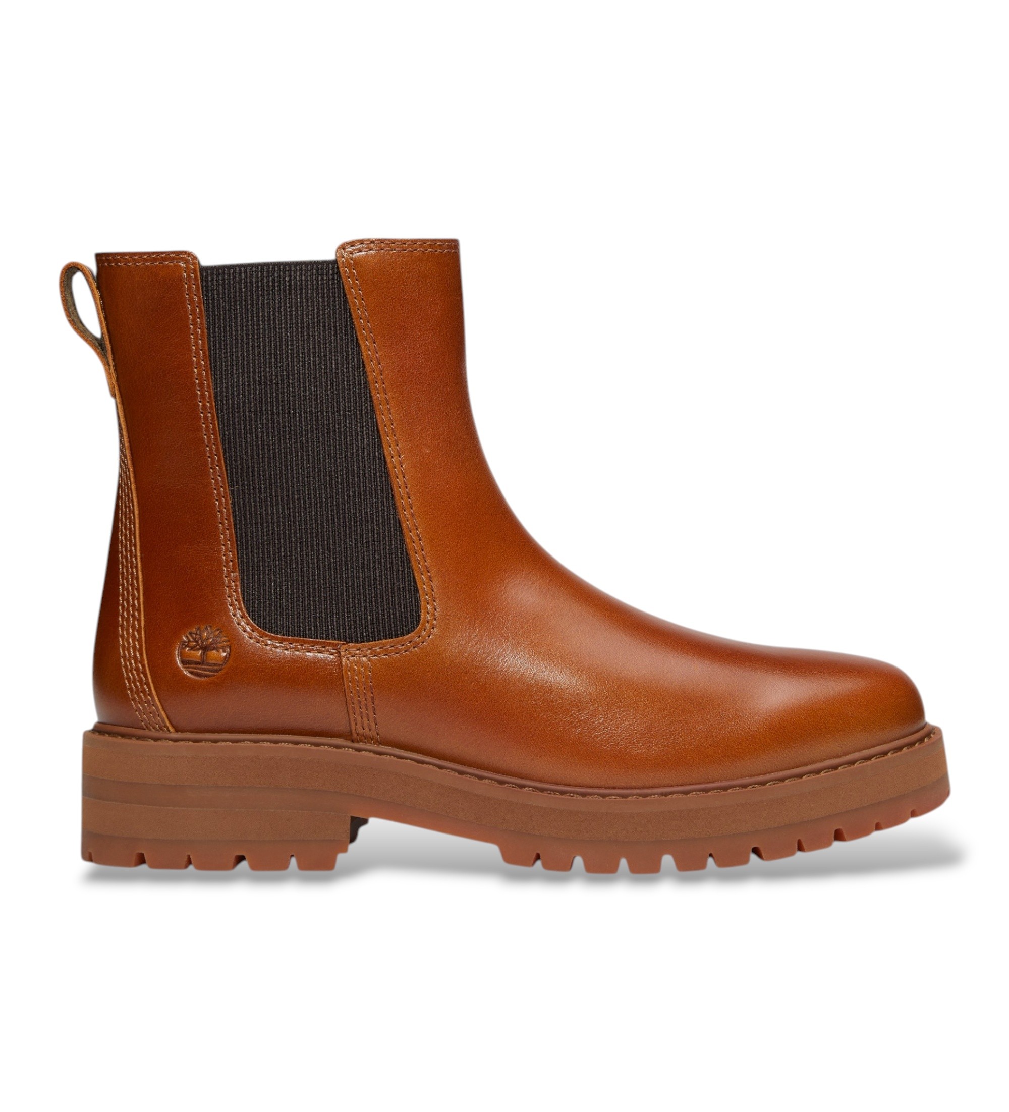 Timberland für Damen. TB0A2KK2EM41 Chelsea-Boots aus Leder Britton Drive braun (38 W), Wohnung, Keine, Lässig