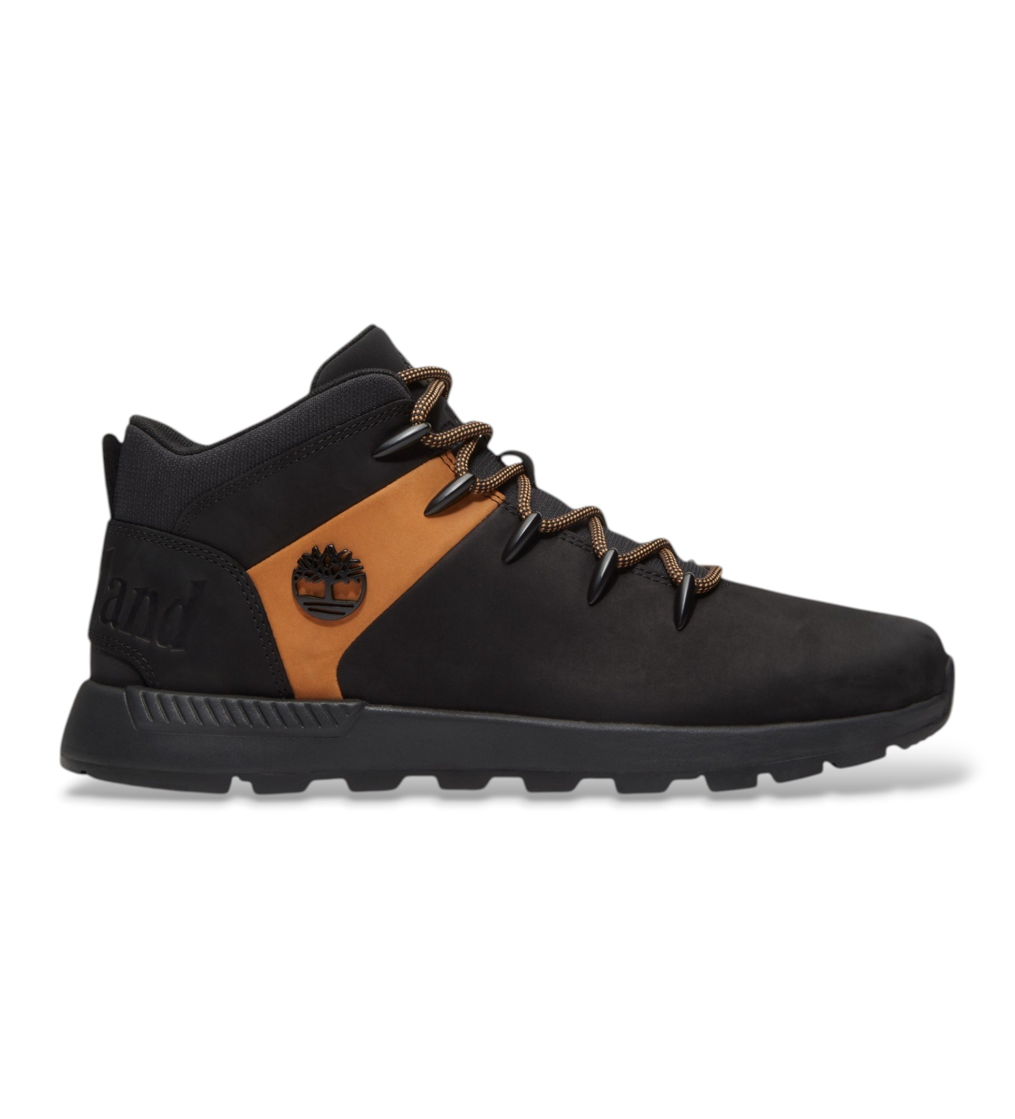 Timberland für Herren. TB0A6DQDEMJ1 Hohe Sneaker Mid Lace Up schwarz (41), Wohnung, Nobuck, Schnürsenkel, Lässig
