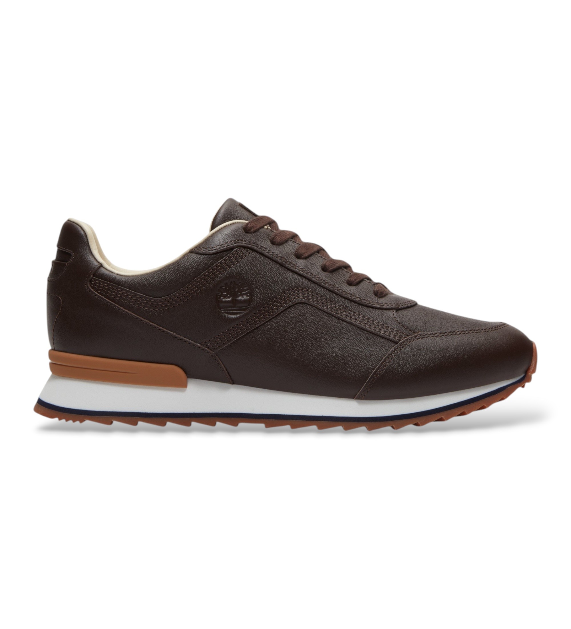 Timberland für Herren. TB0A2MP3W011 Lederturnschuhe Scout Heights dunkelbraun (40), Wohnung, Schnürsenkel, Lässig