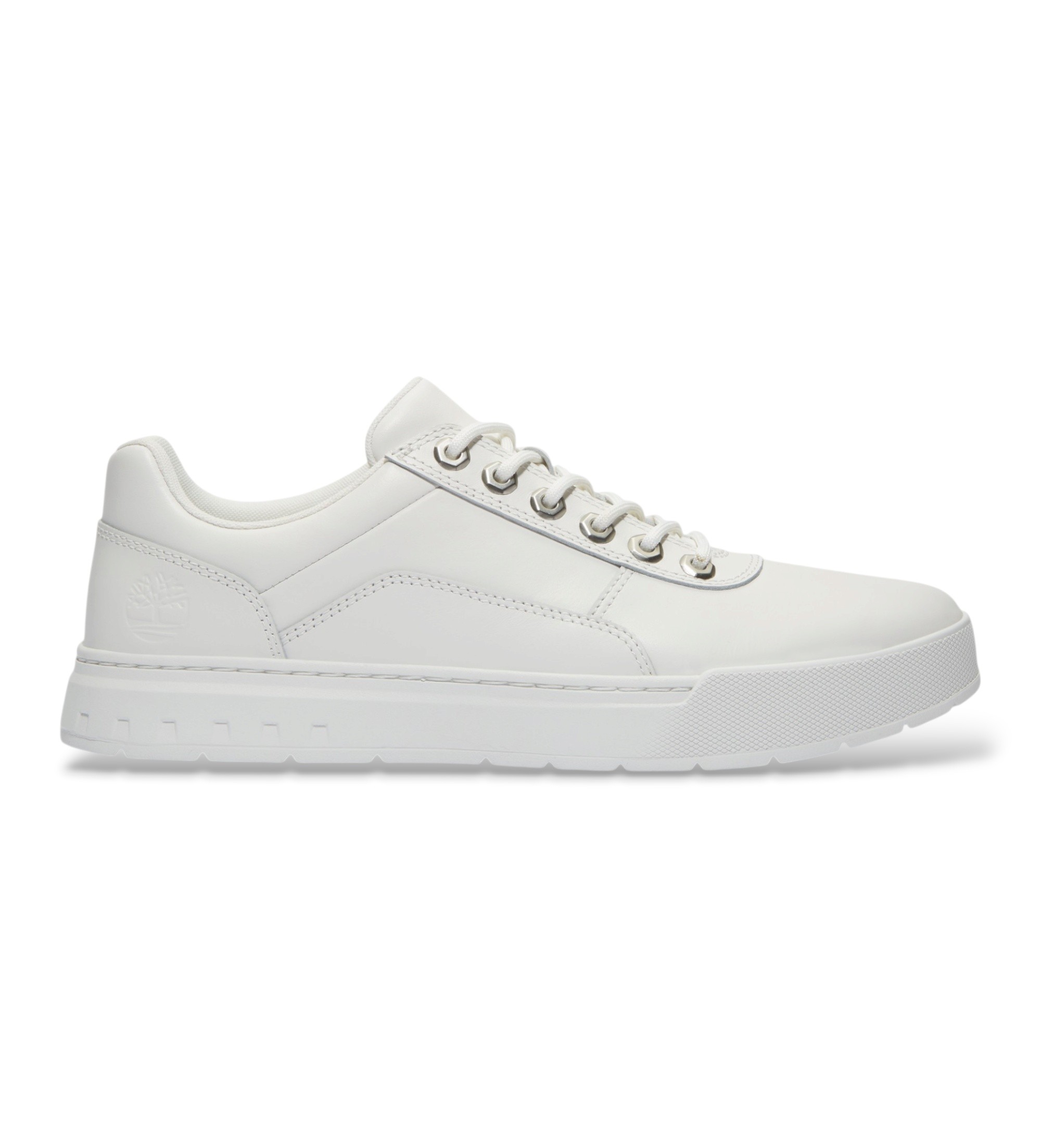 Timberland für Herren. TB0A6GBHEM21 Maple Grove Ledersneaker weiß (40), Wohnung, Schnürsenkel, Lässig