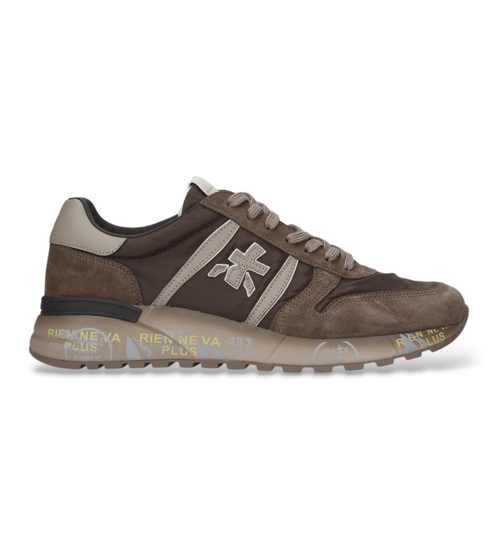 Premiata für Herren. LANDER Sneaker Lander braun (42), Wohnung, Schnürsenkel, Lässig