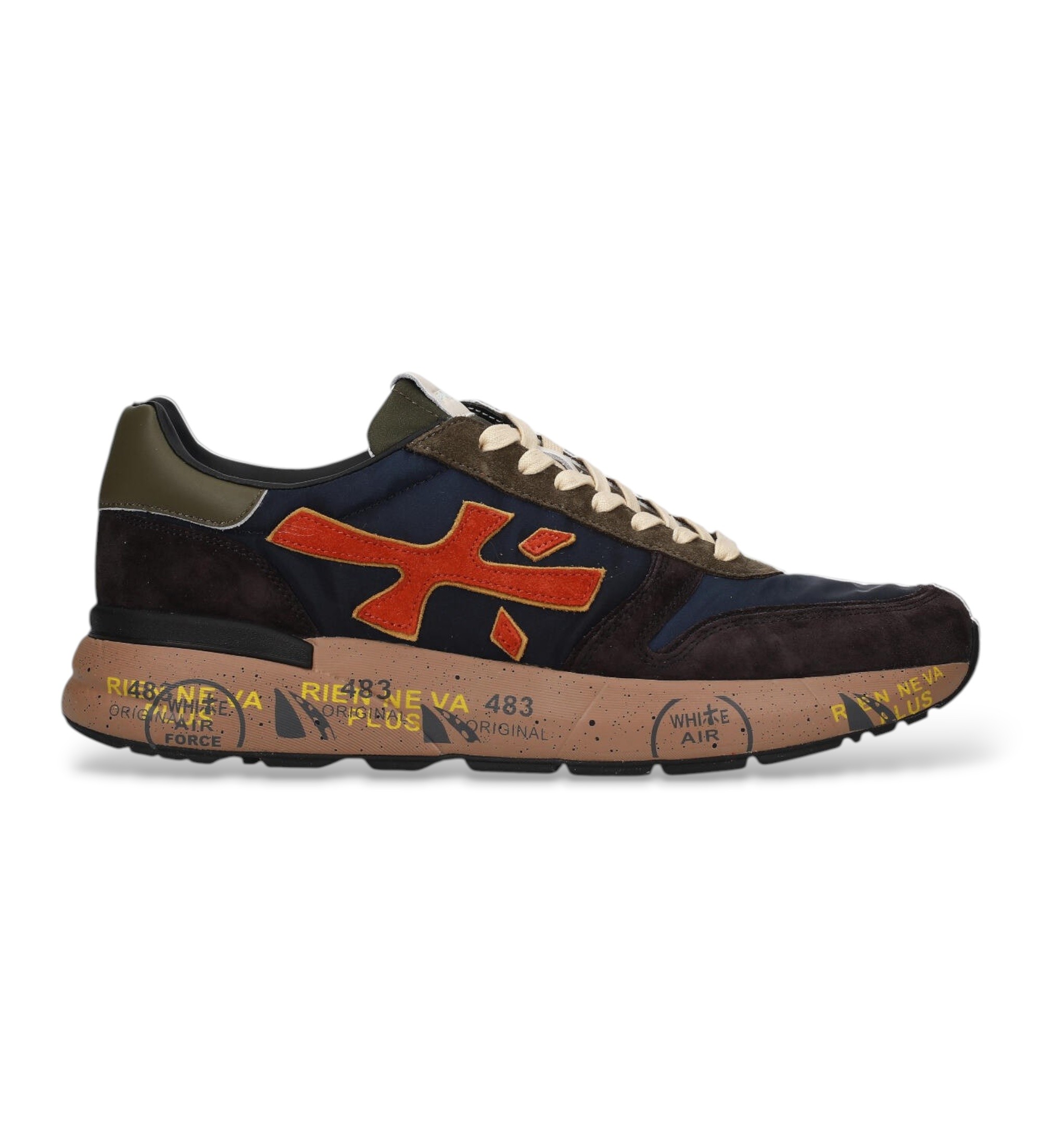 Premiata für Herren. MICK Sneaker Mick marineblau (43), Wohnung, Schnürsenkel, Lässig