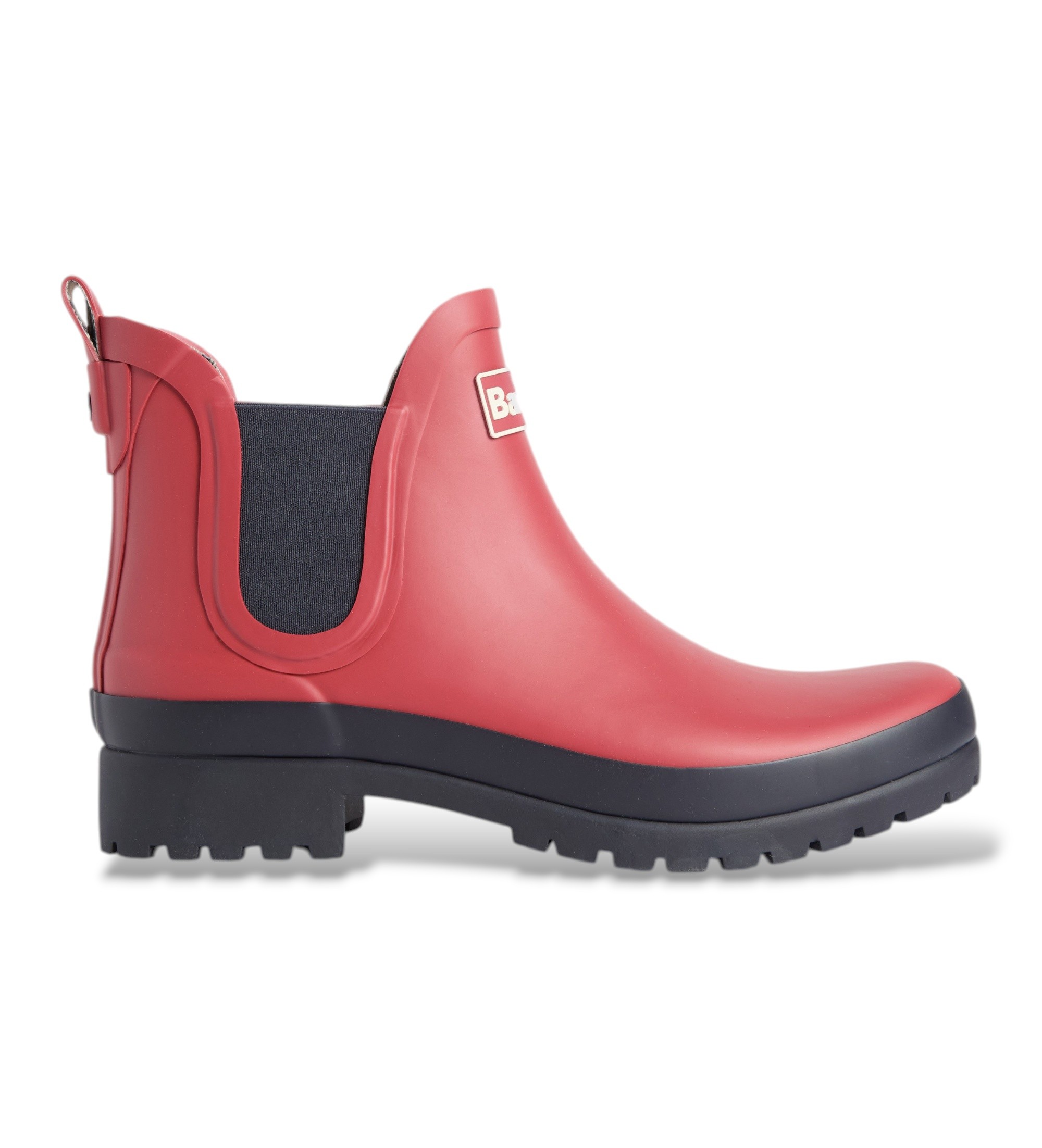 Barbour für Damen. LRF0091 Mallow Chelsea Welly Stiefeletten Himbeere (38), Rot, Wohnung, Keine, Lässig, Draußen