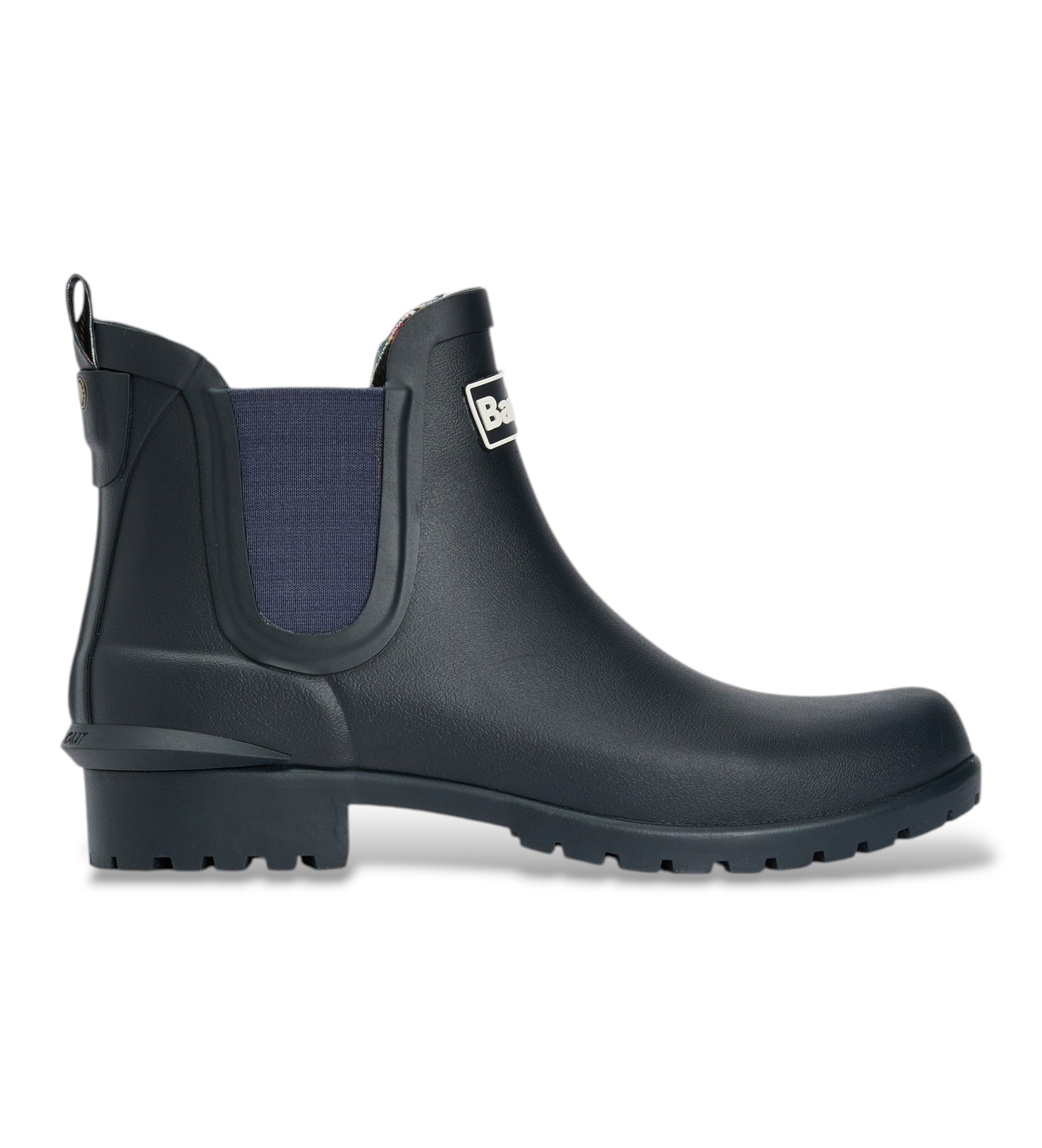 Barbour für Damen. LRF0066 Wilton Chelsea Welly Stiefeletten marineblau (38), Wohnung, 1 bis 3 cm, Keine, Lässig, Draußen