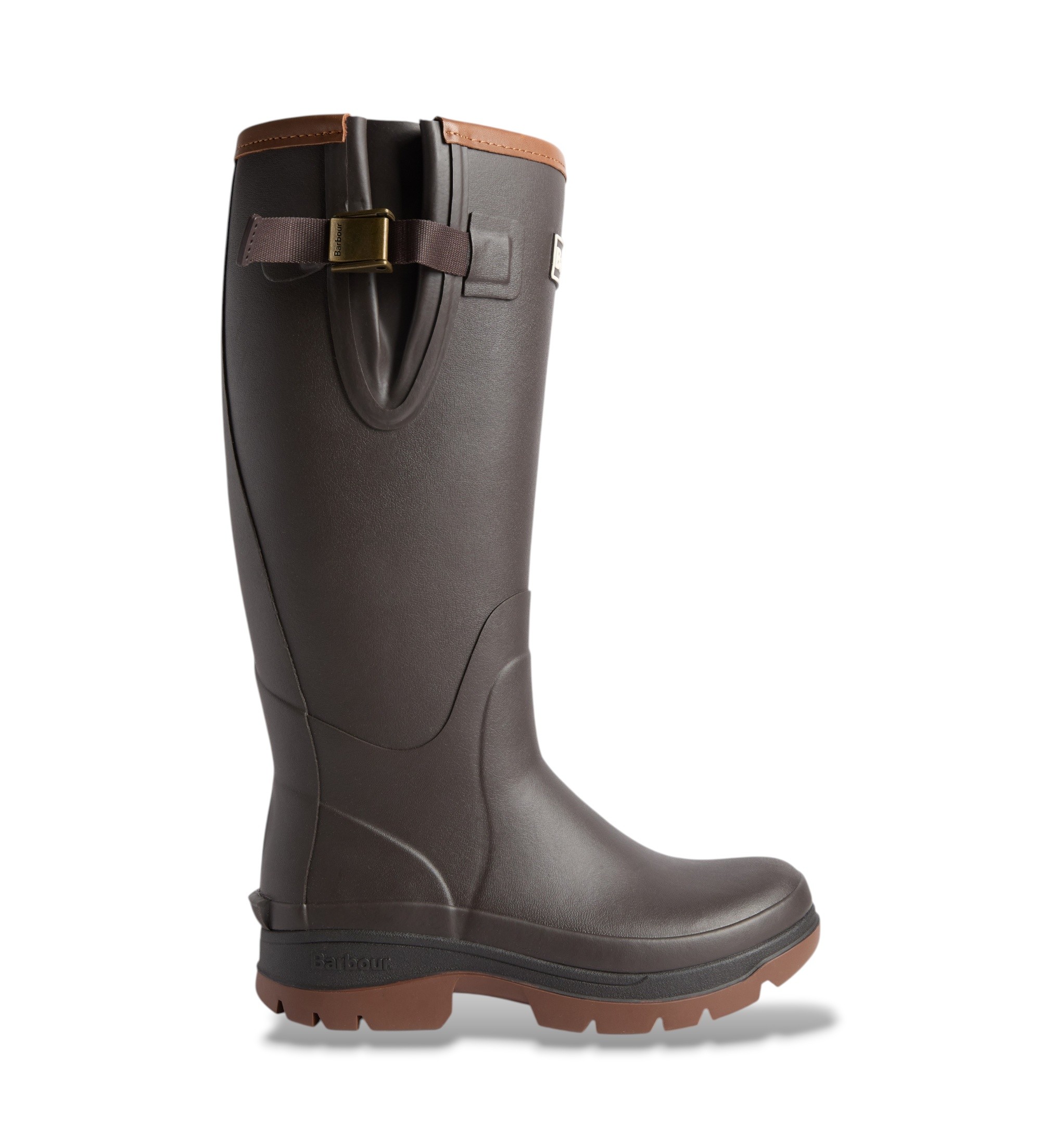 Barbour für Damen. LRF0063 Botas Tempest Tall Welly braun (5), Wohnung, Keine, Draußen