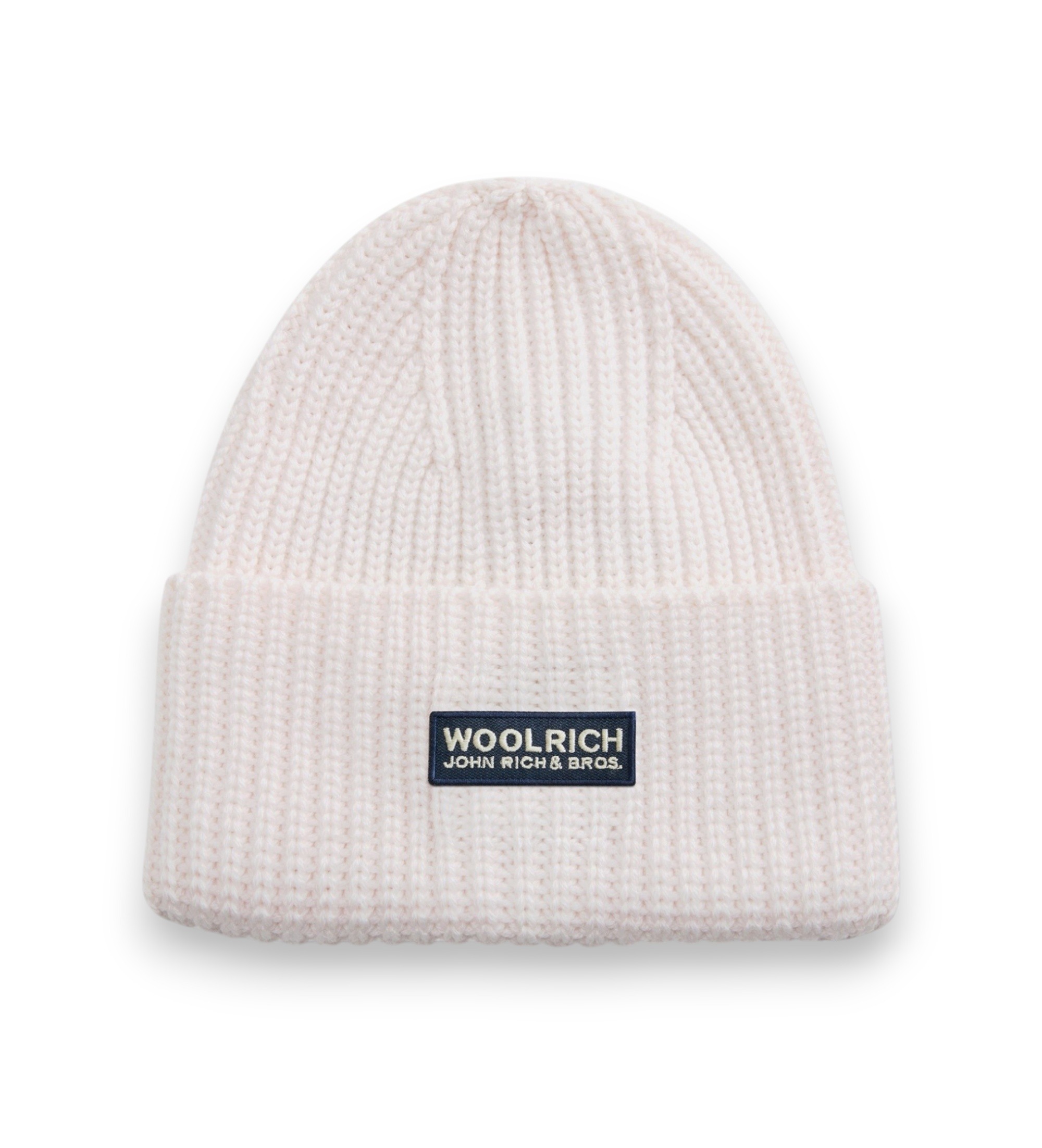 Woolrich für Damen. CFWWAC2057FRUF0428 Feine Merino-Mütze Logo beige (S), Lässig, Wolle