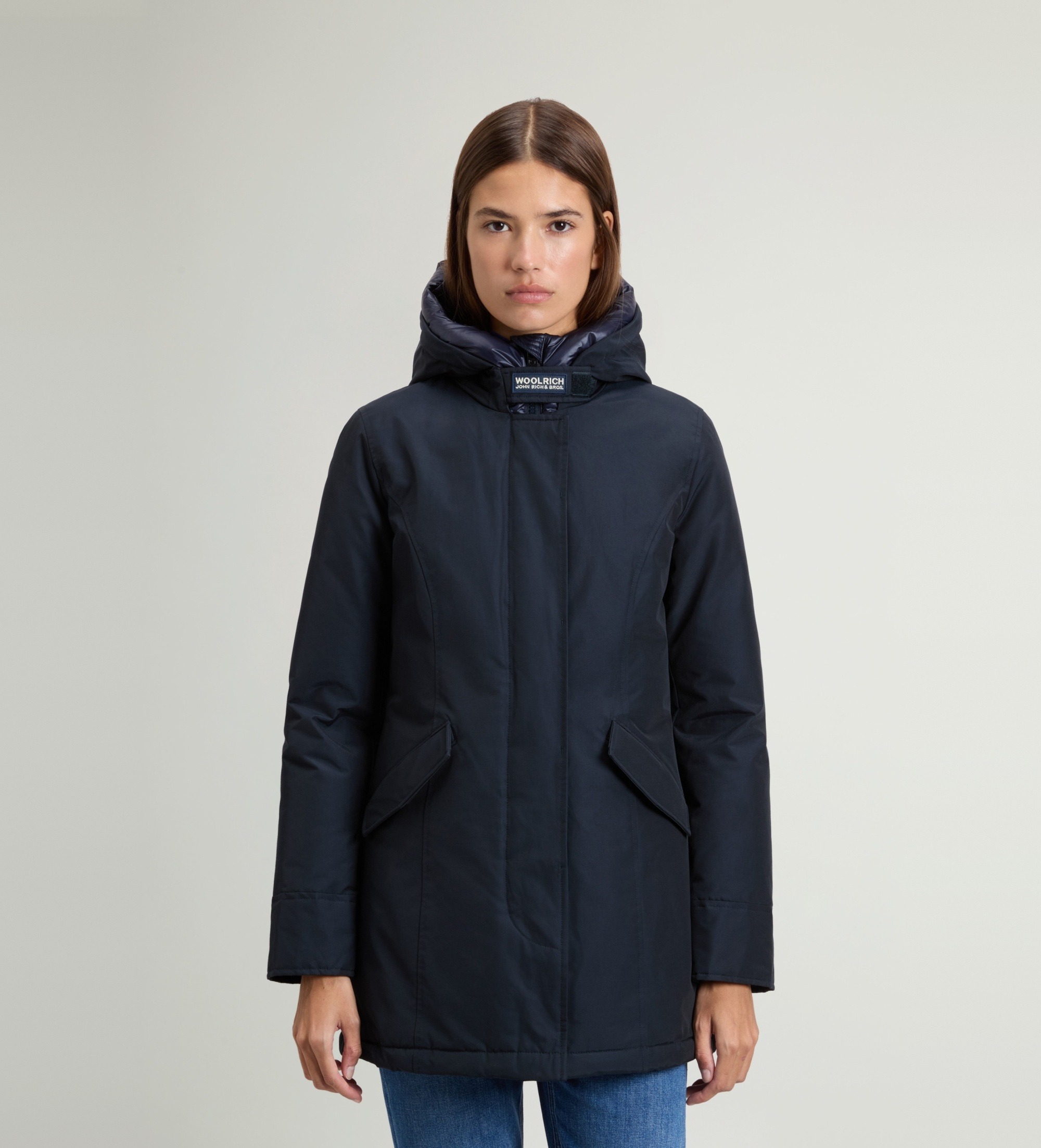 Woolrich für Damen. CFWWOU0580FBUT0001 Marineblaue Arctic-Parka (S), Lässig, Baumwolle