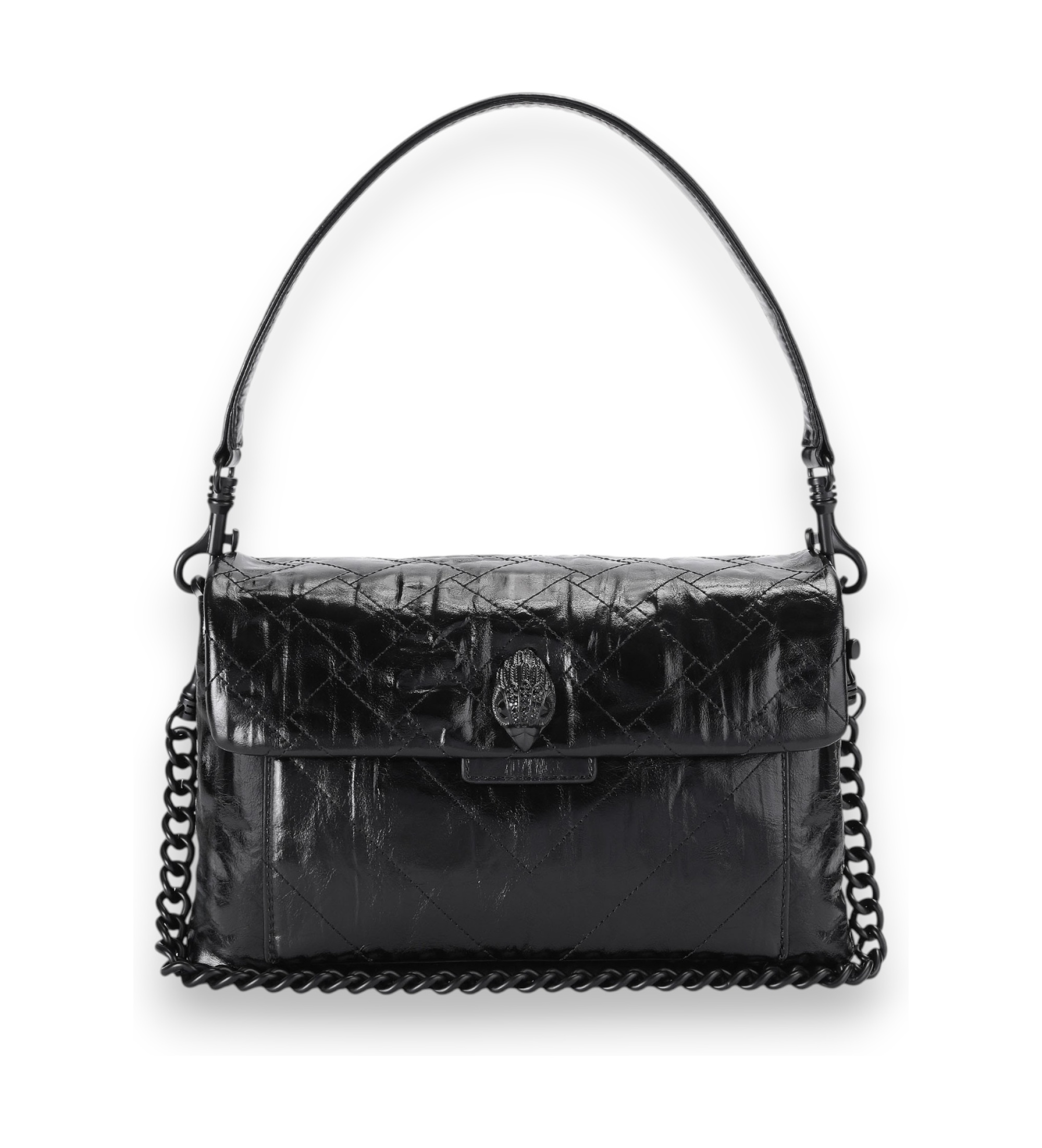 Kurt Geigervoor vrouwen. 6153700019 Zwarte Celia schoudertas (OSFA), Casual, Klassiek, Leer