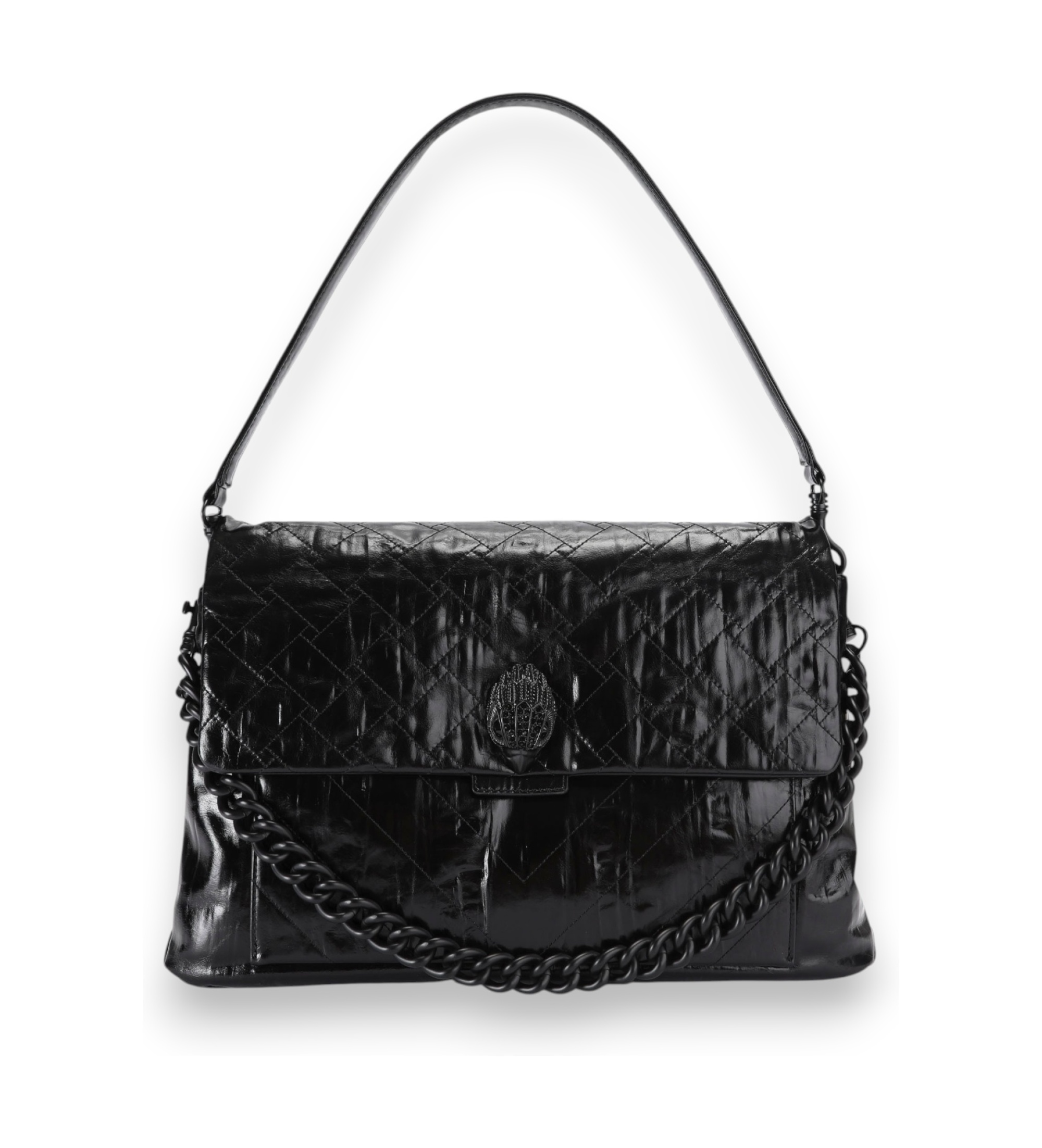Kurt Geigervoor vrouwen. 6059900019 Zwarte XL schoudertas Celia (OSFA), Casual, Klassiek, Leer