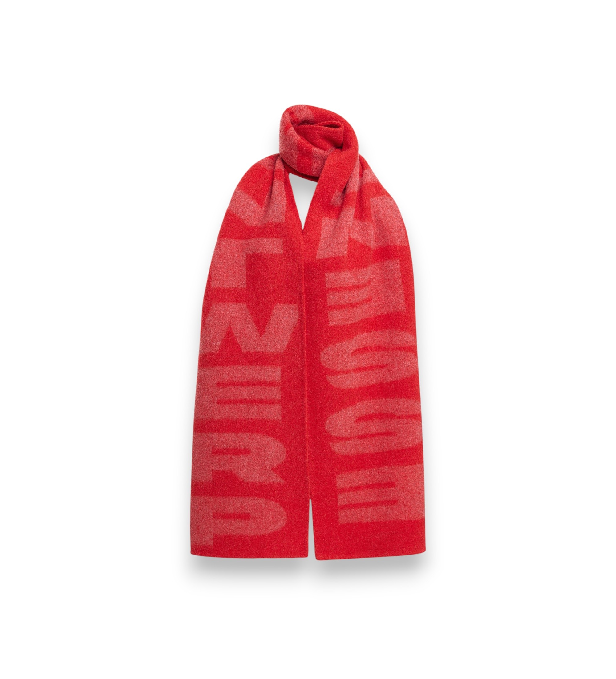 Essentiel Antwerp für Damen. KRISIS Foulard Logo Krisis rot (OSFA), Lässig, Wolle
