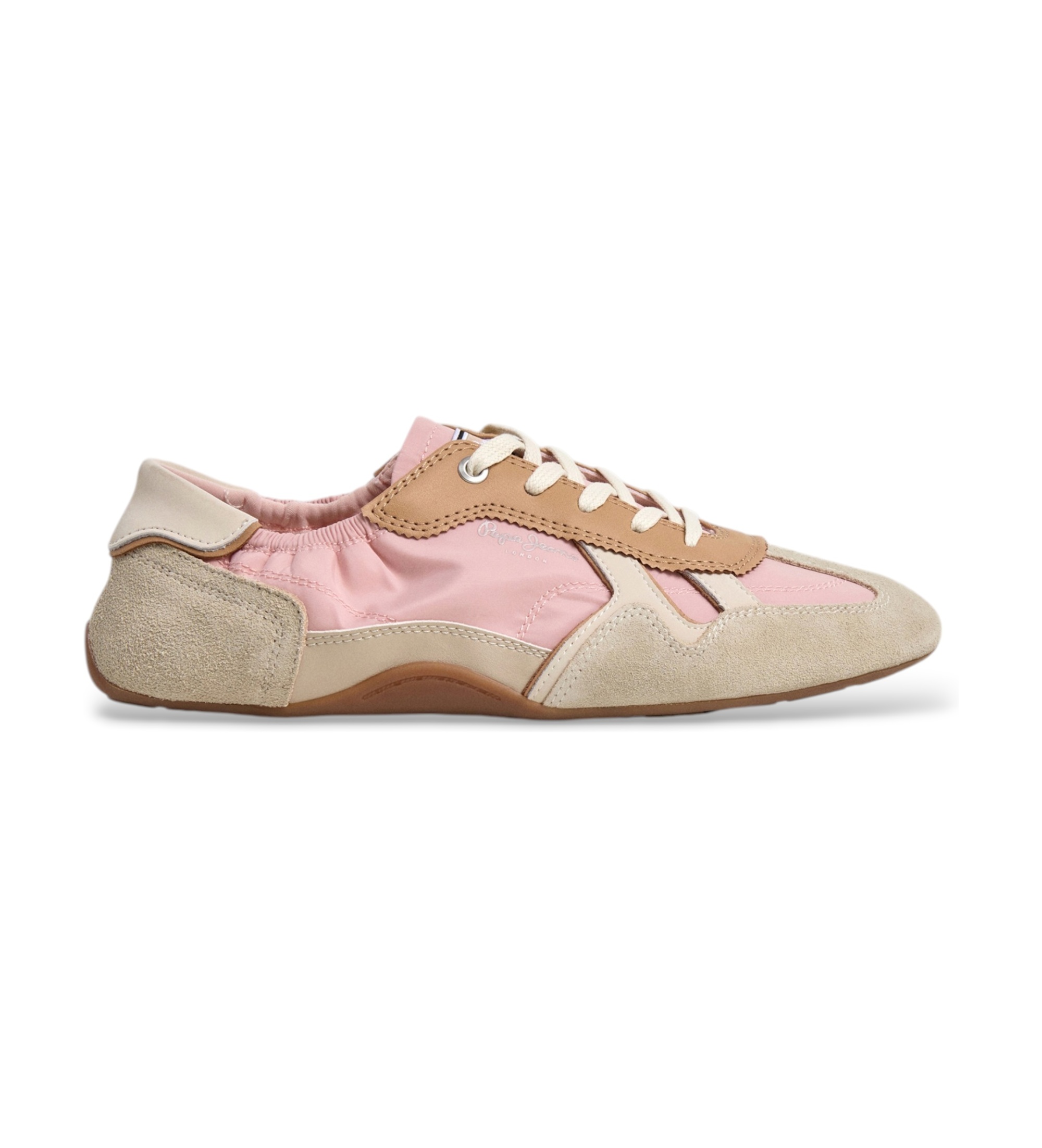 Pepe Jeansvoor vrouwen. PLS600080 Noa Dance sneakers roze (39), Stof, Plat, Veters, Casual