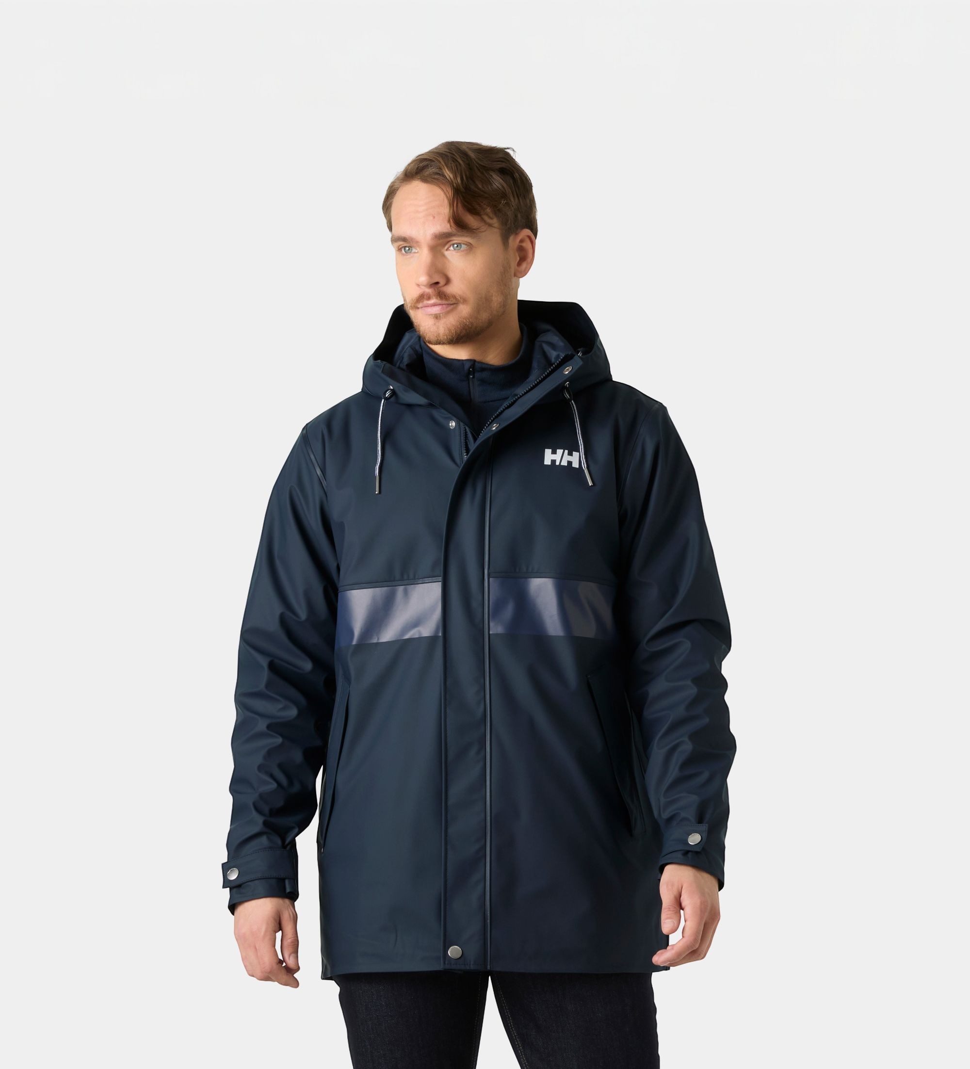 Helly Hansenvoor mannen. 54602 Gewatteerde Moss jas marineblauw (L), Casual, Polyurethaan