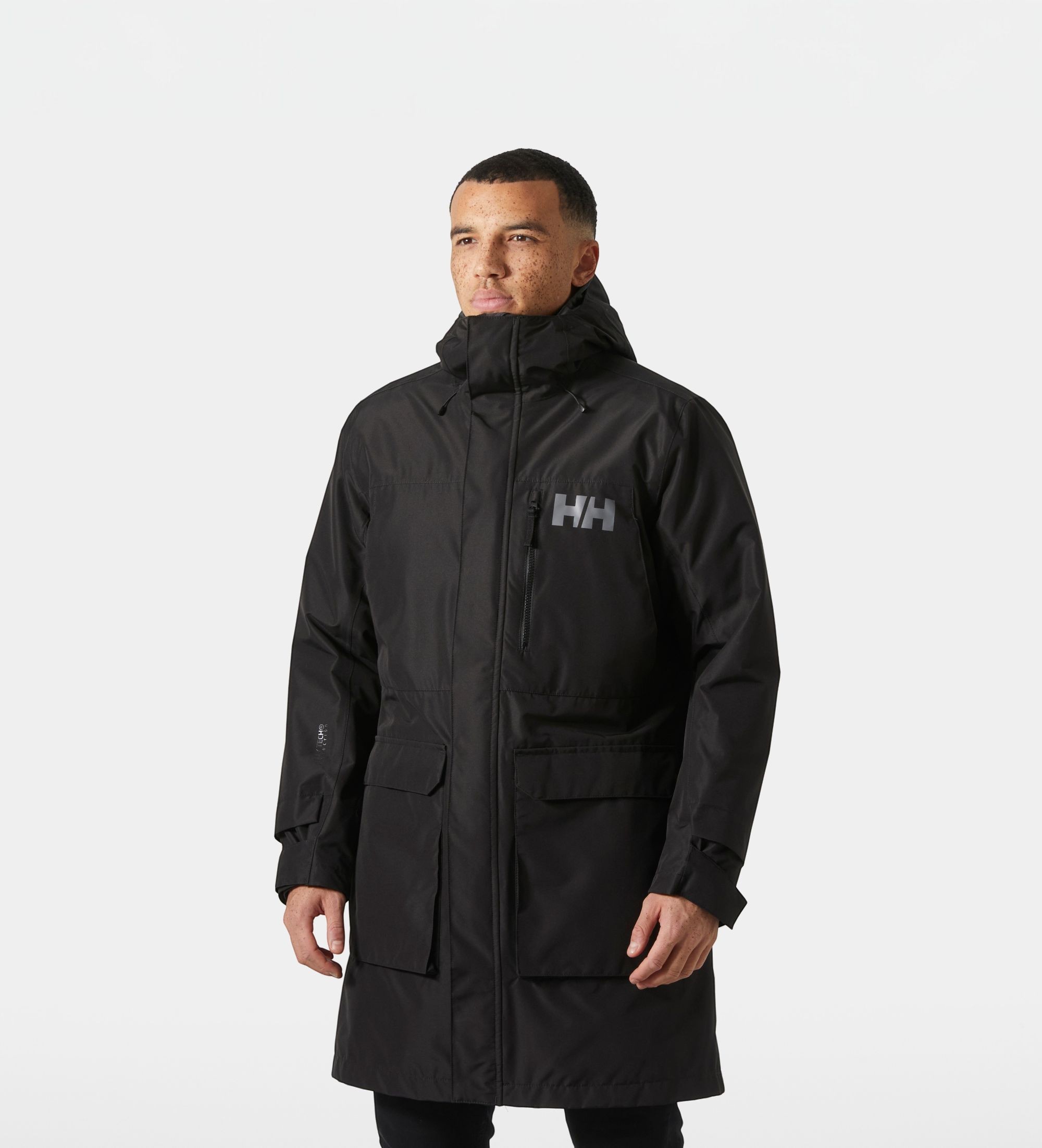 Helly Hansenvoor mannen. 53508 Rigging jas zwart (XL), Polyester, Buiten