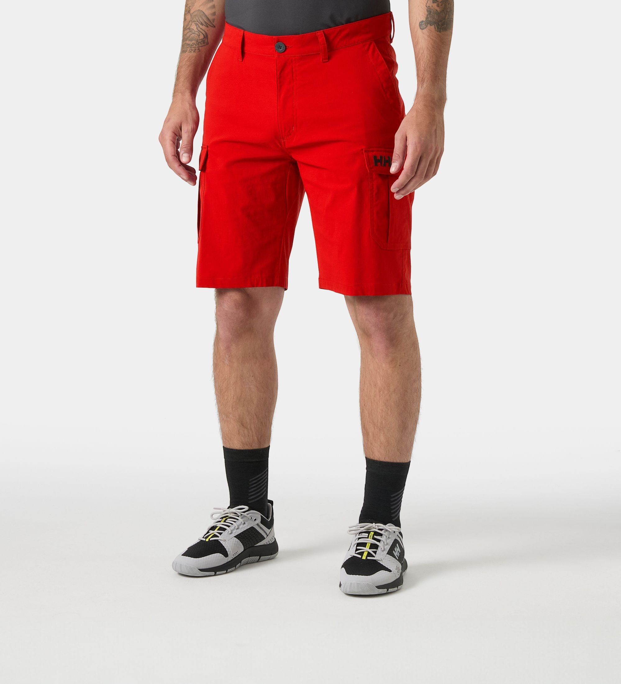Helly Hansenvoor mannen. 34537 HH Quick Dry cargo bermuda rood (29), Casual, Polyamide