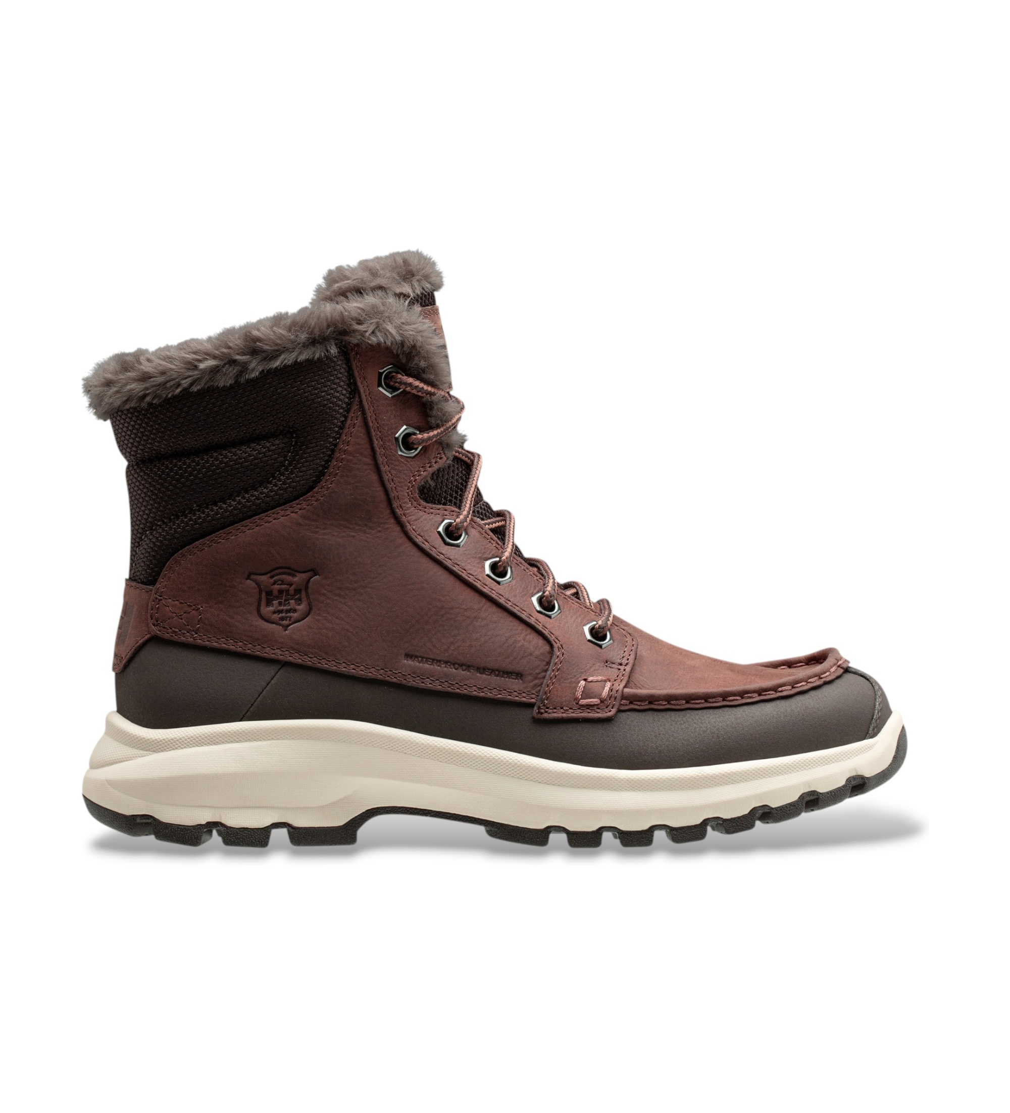 Helly Hansenvoor mannen. 11422 Donkerbruine Garibaldi V3 leren laarzen (42.5), Leer, Plat, Veters, Casual, Buiten
