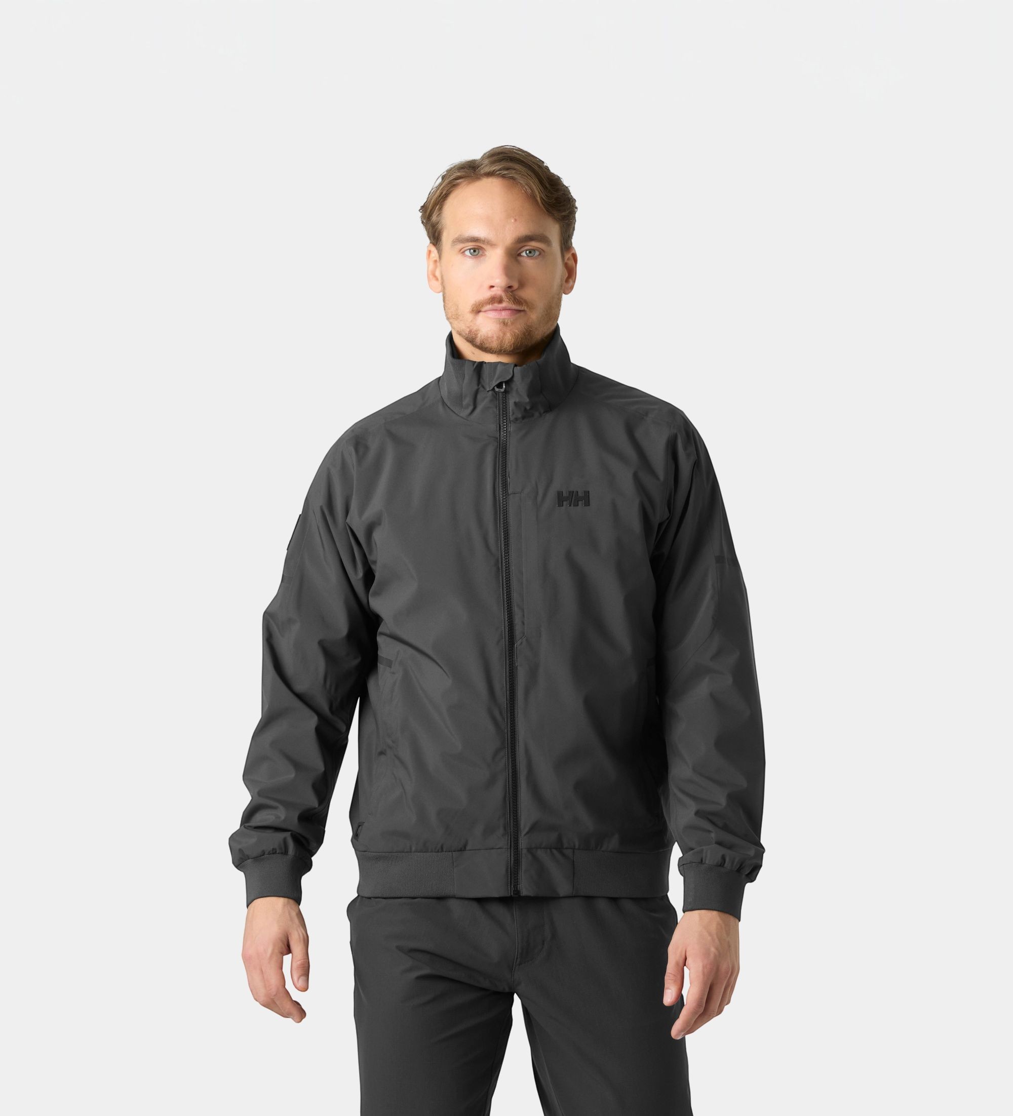 Helly Hansenvoor mannen. 34605 HP Racing Lifaloft bomberjack grijs (XXL), Casual, Polyester