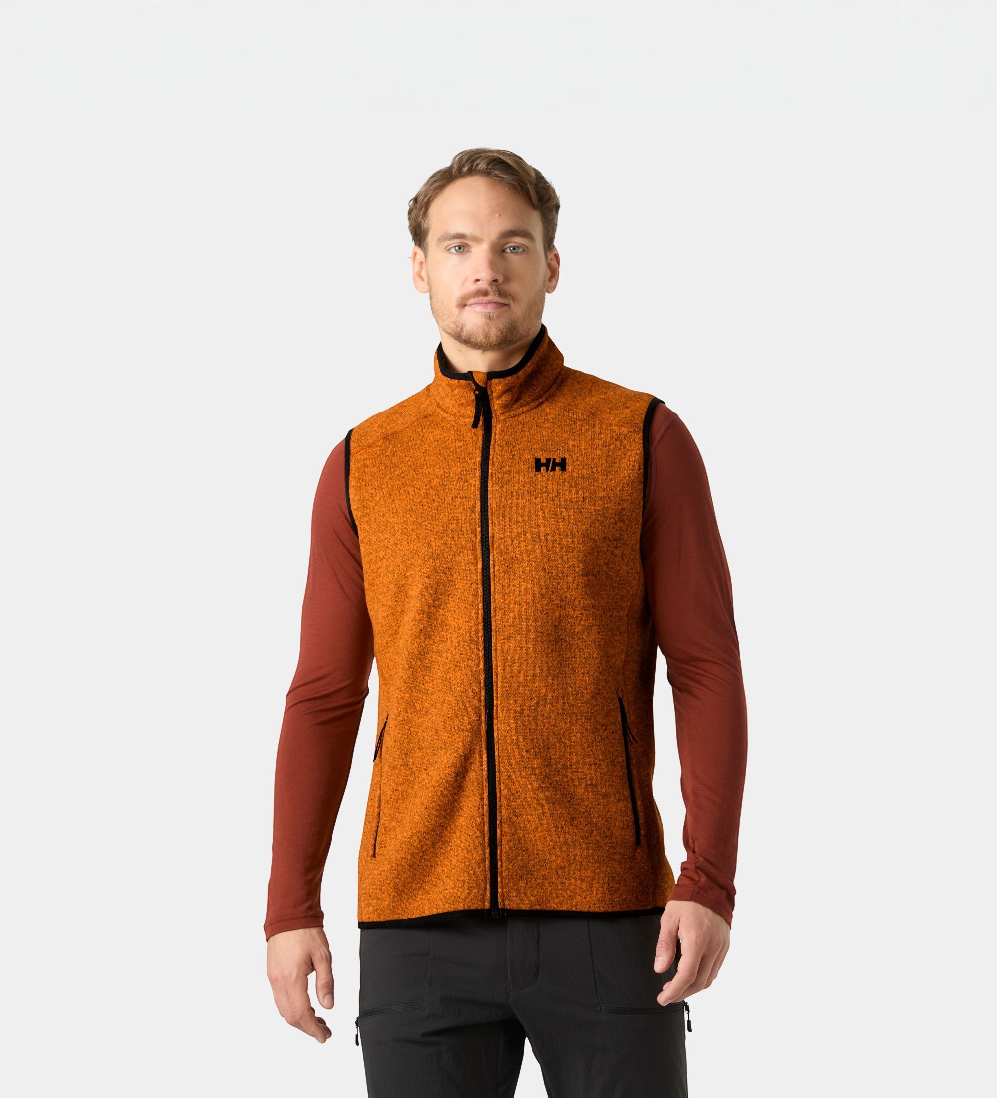 Helly Hansenvoor mannen. 49463 Varde 2.0 fleecevest oranje (S), Casual, Polyester