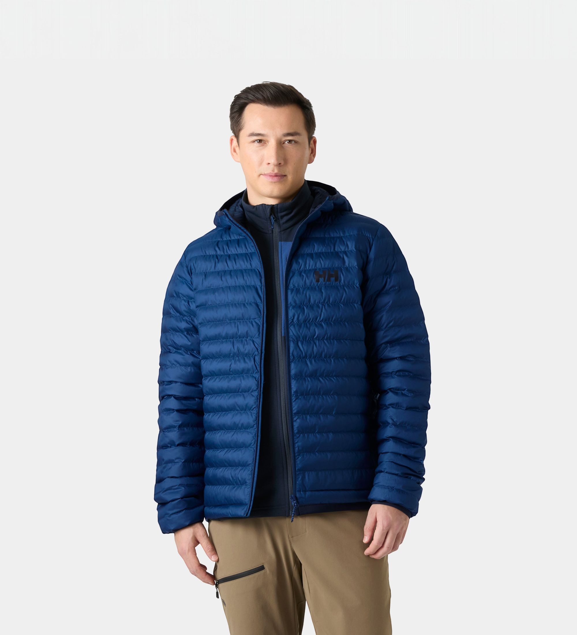 Helly Hansenvoor mannen. 63449 Sirdal gewatteerde jas met capuchon marineblauw (L), Casual, Buiten, Gerecycled polyester