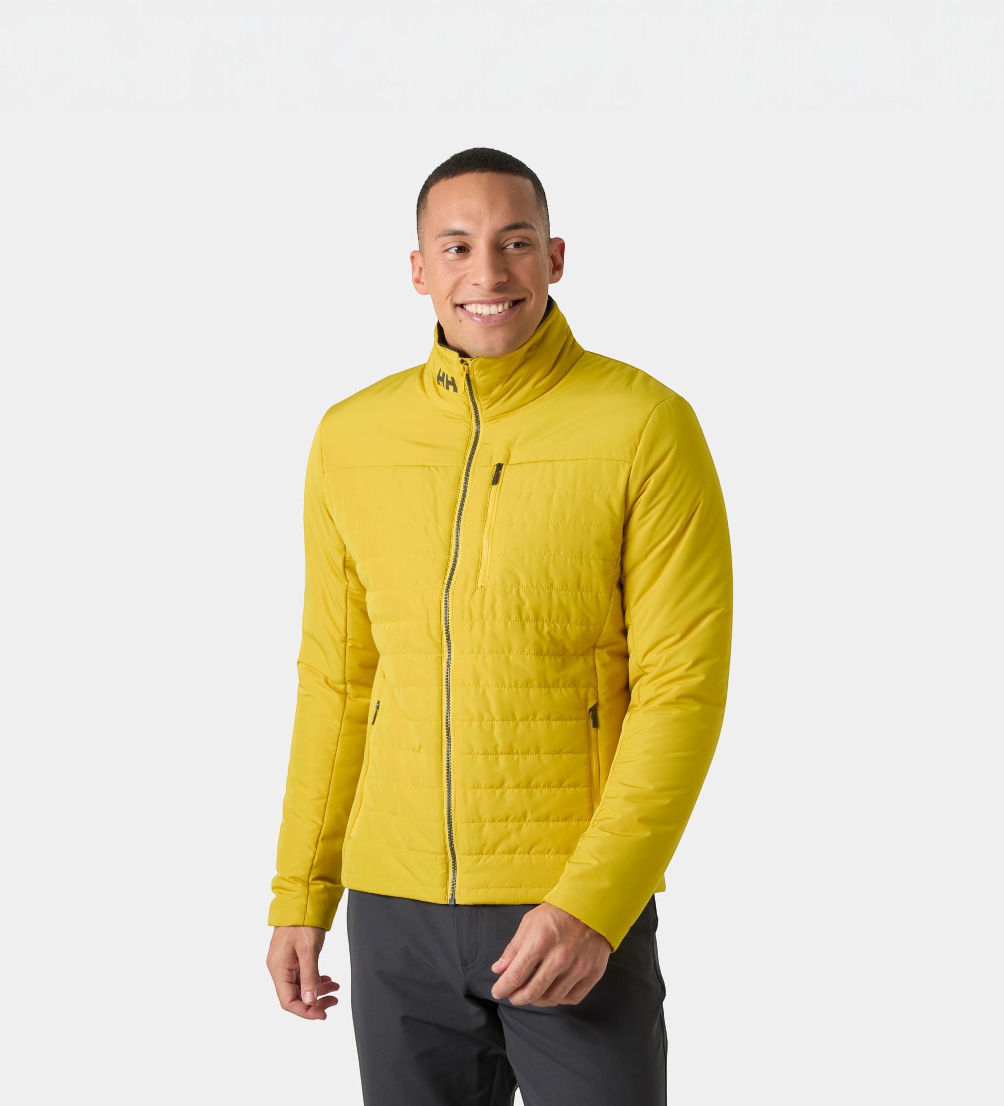 Helly Hansenvoor mannen. 30343 Crew Insulator 2.0 geïsoleerde jas geel (L), Casual, Polyester, Buiten