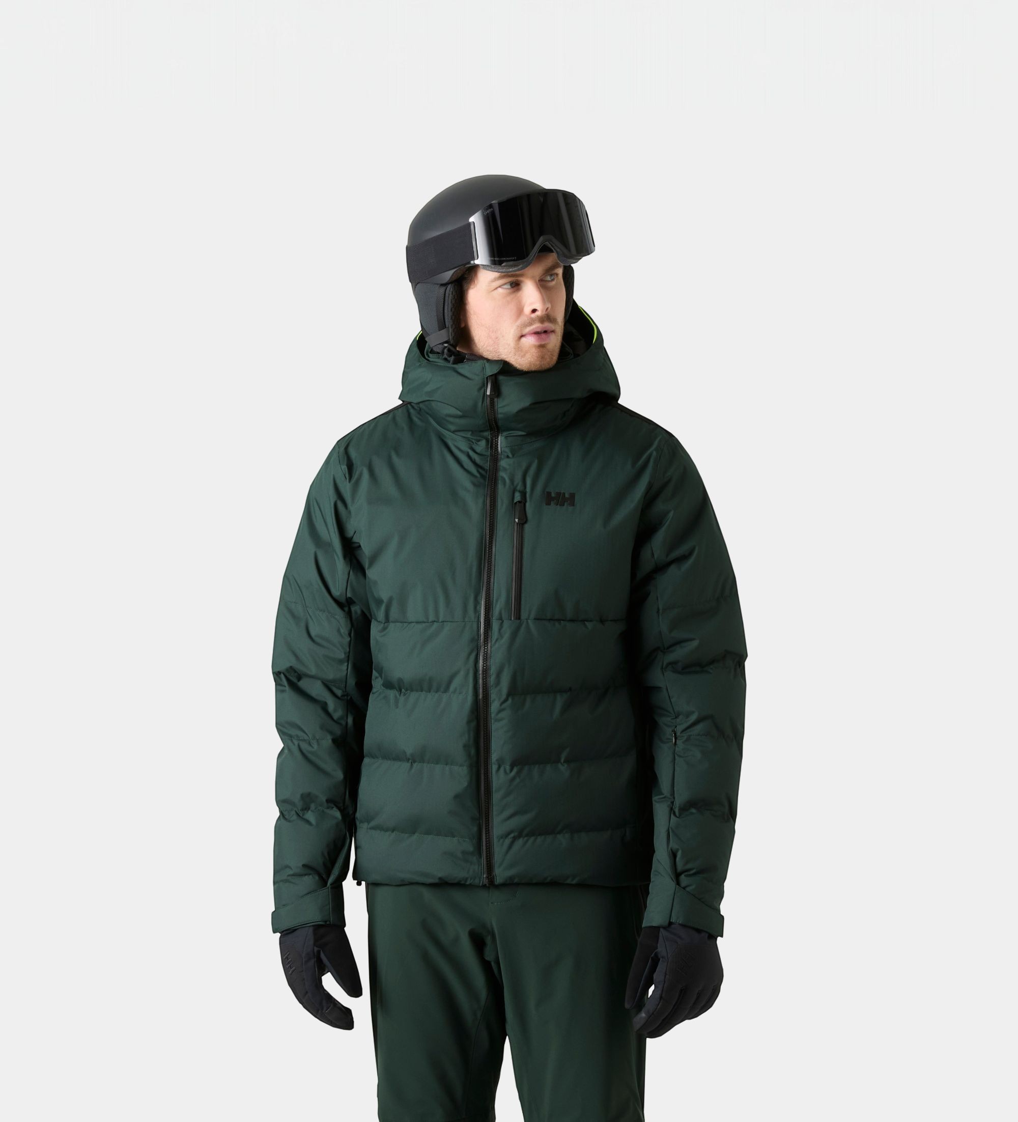 Helly Hansenvoor mannen. 66043 Kvitfjell Race Puffy skijas groen (M), Casual, Polyester, Buiten