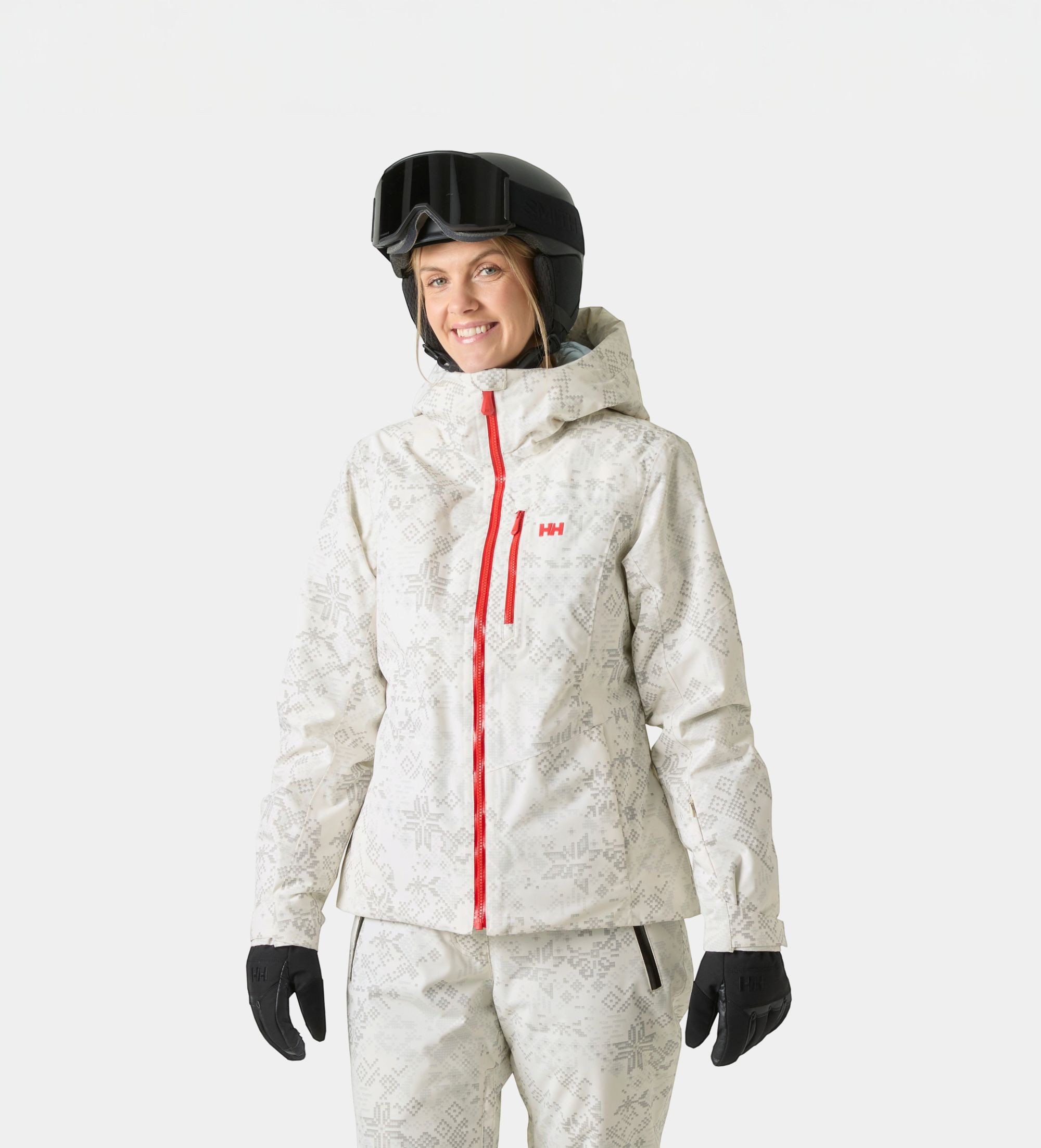 Helly Hansenvoor vrouwen. 66086 Skijack Val d'Isère 3.0 beige (M), Casual, Polyester, Buiten