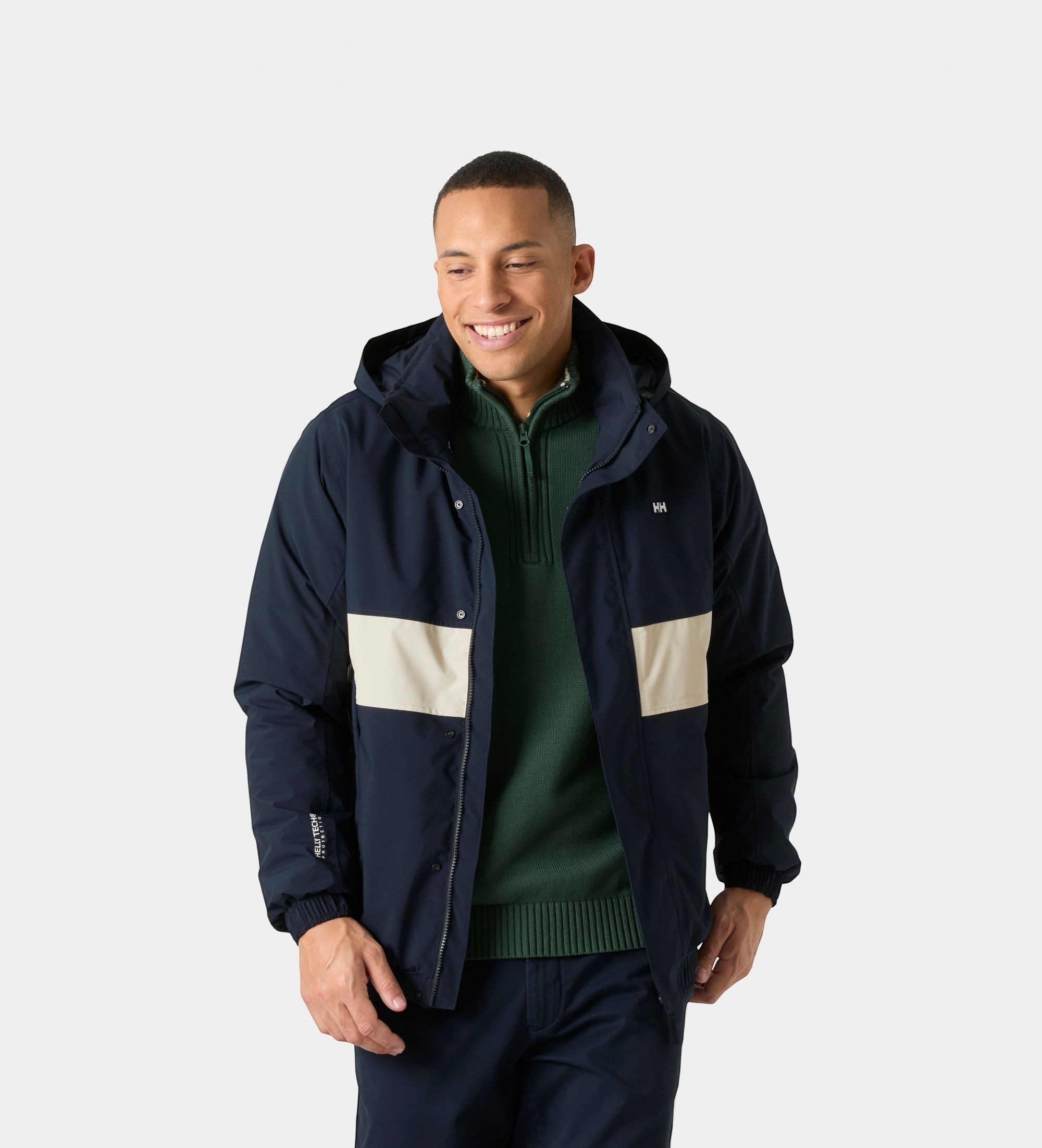 Helly Hansenvoor mannen. 54560 Smoegen gewatteerde waterdichte jas marineblauw (XL), Casual, Polyester