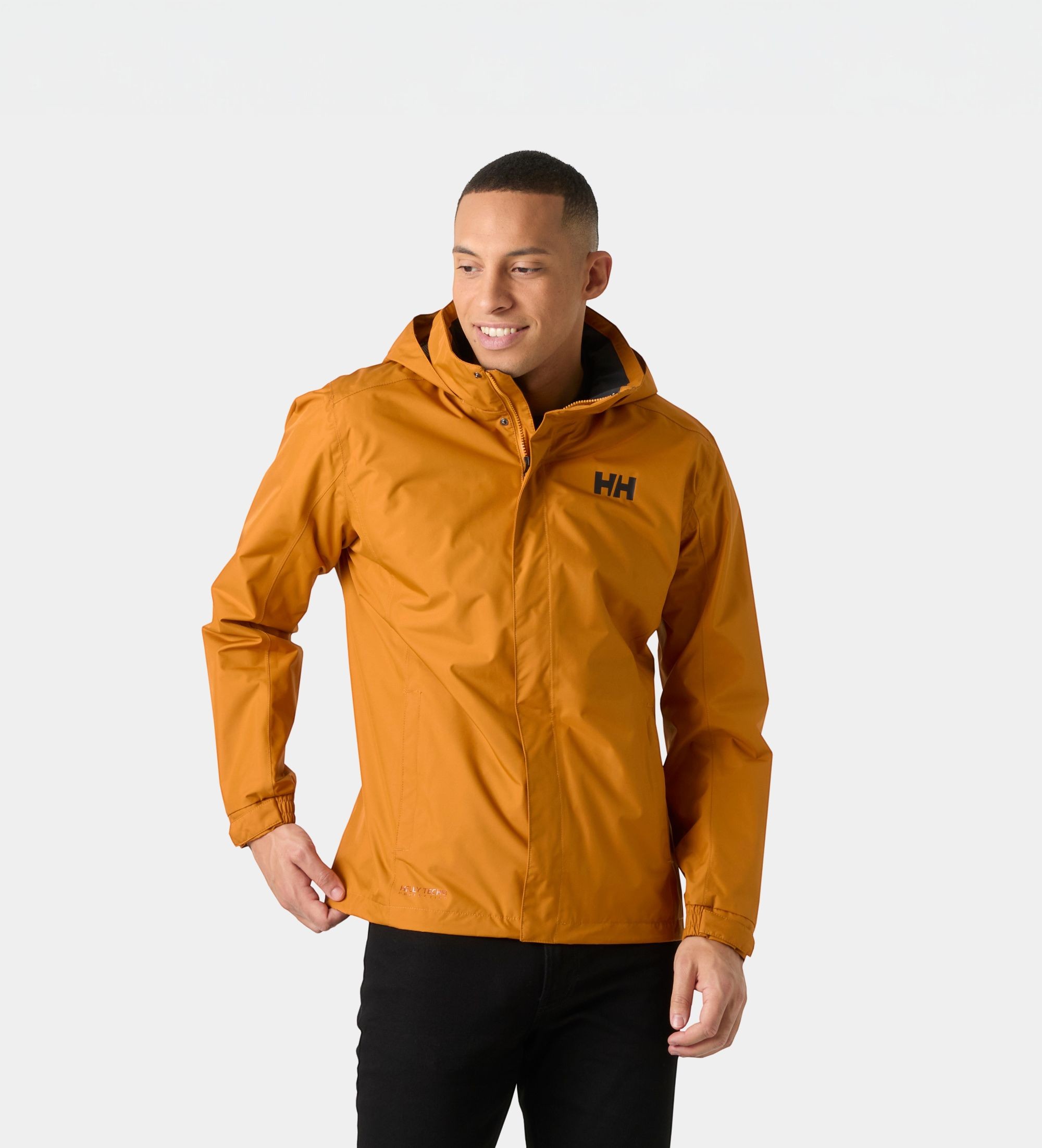 Helly Hansenvoor mannen. 62643 Dubliner waterdichte jas geel (XL), Casual, Polyester, Mosterd