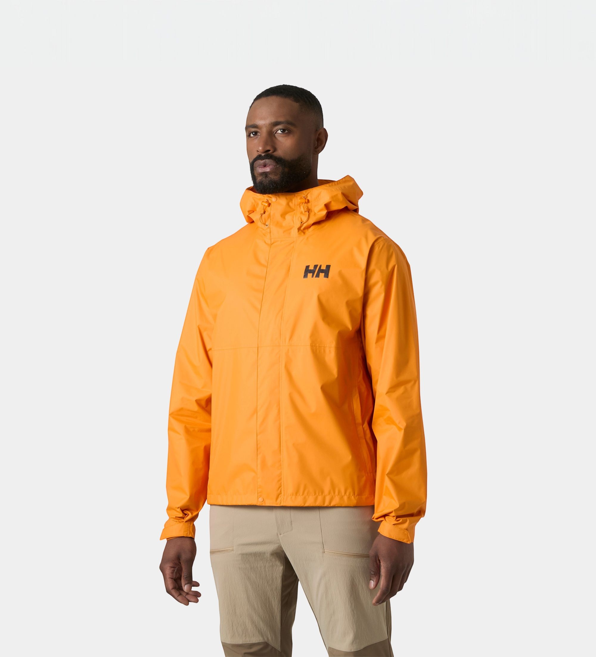 Helly Hansenvoor mannen. 63396 Lichtoranje waterdichte jas Loke (XL), Casual, Polyamide, Buiten