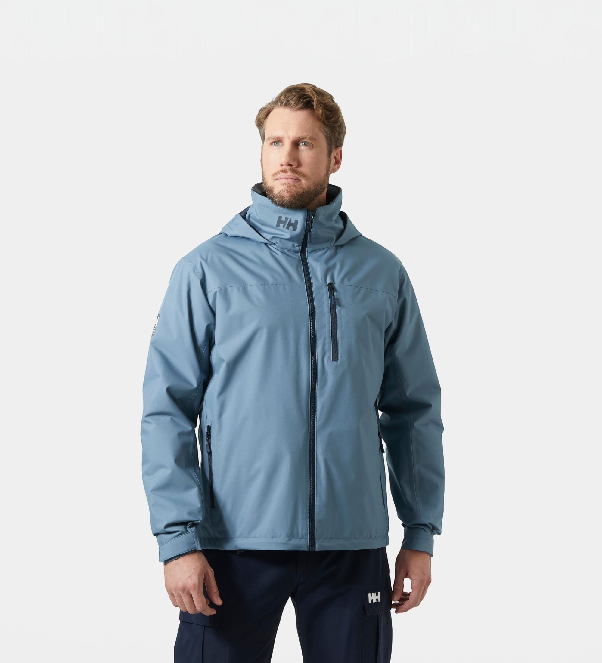Helly Hansenvoor mannen. 34442 Crew Hooded Midlayer 2.0 zeiljack blauw (3XL), Casual, Polyester, Buiten, Marineblauw