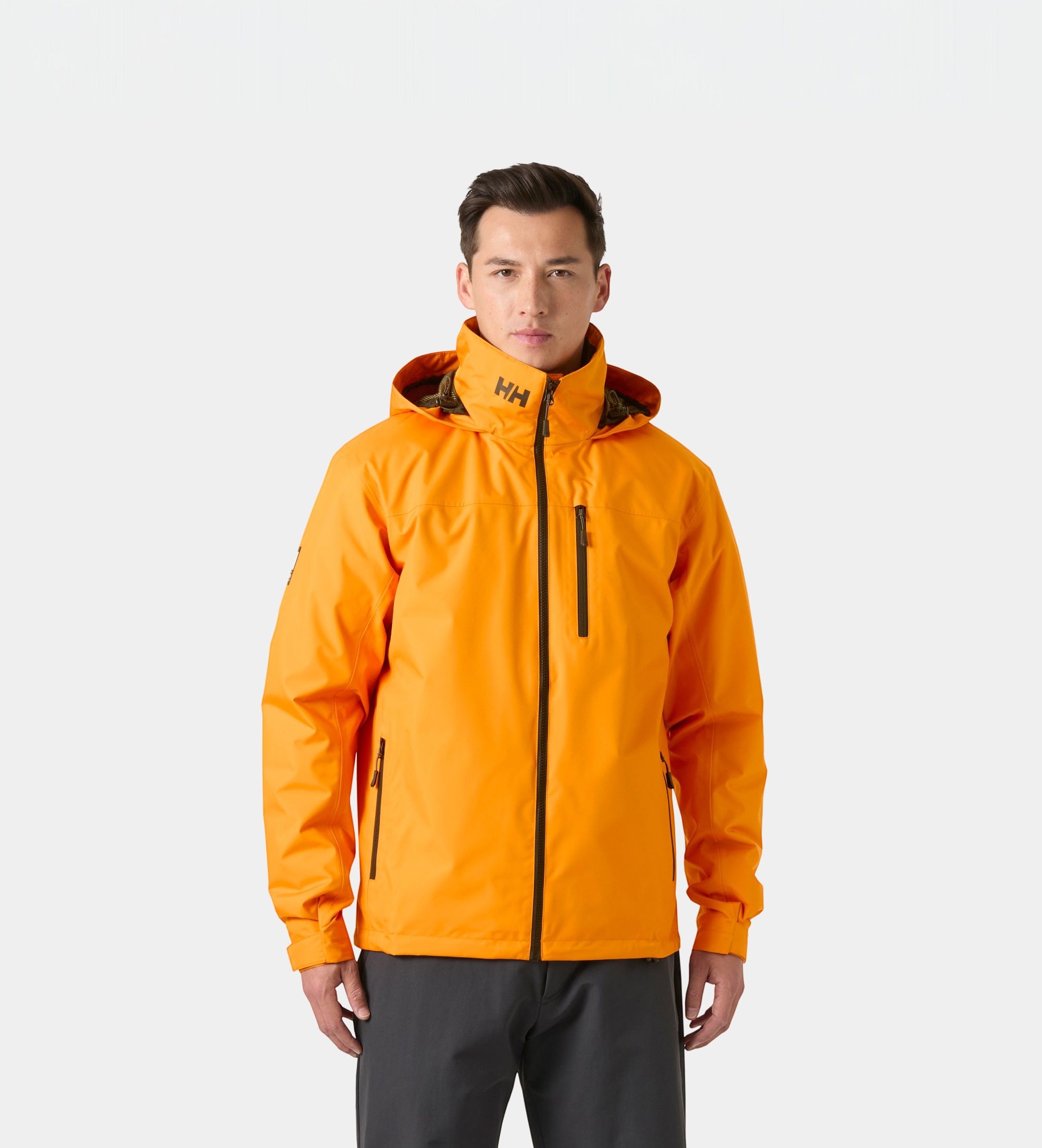 Helly Hansenvoor mannen. 34442 Crew Hooded Midlayer 2.0 zeiljack oranje (XL), Casual, Polyester, Buiten