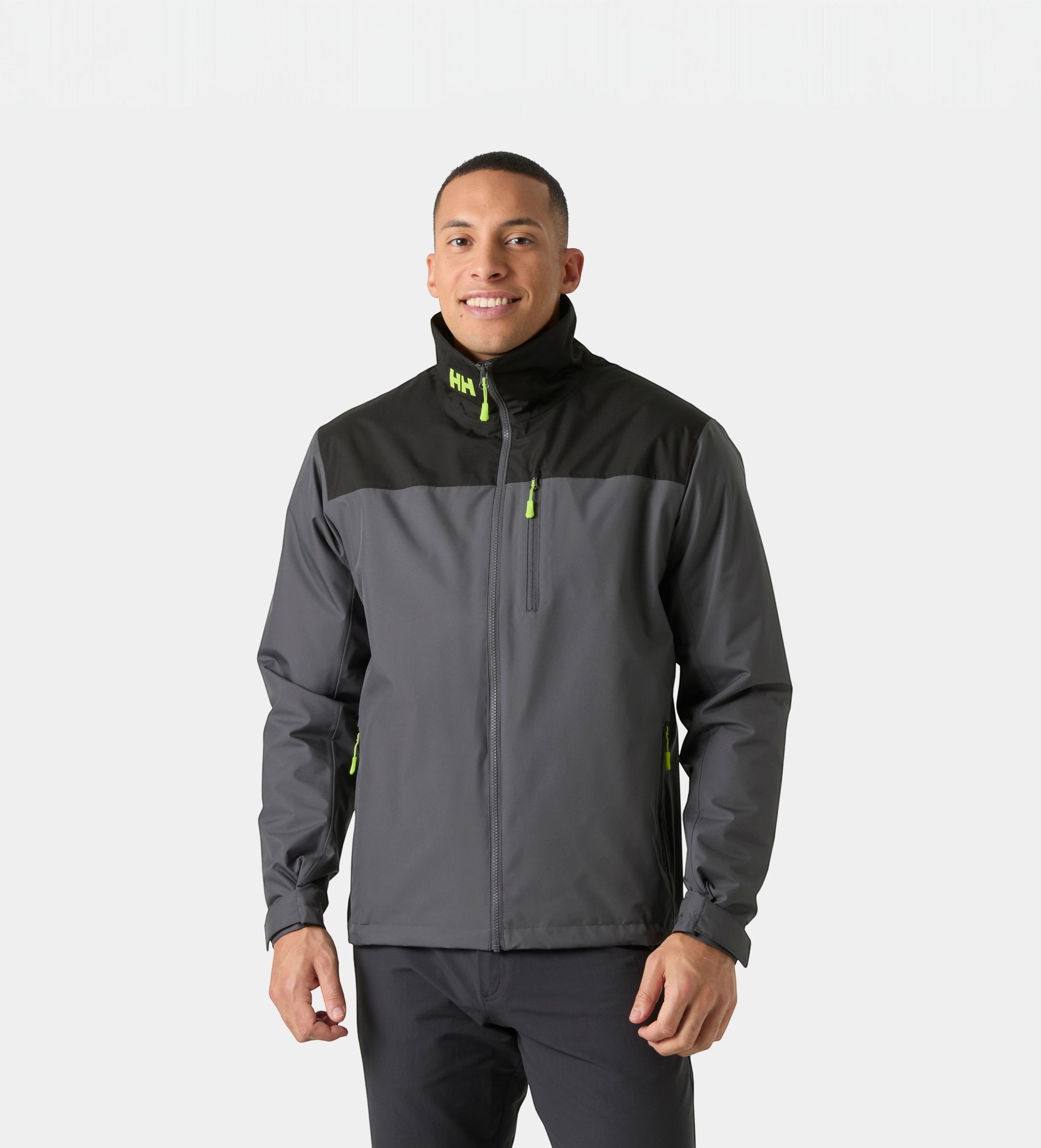 Helly Hansenvoor mannen. 34444 Crew Midlayer 2.0 zeiljack grijs (L), Casual, Polyester, Buiten