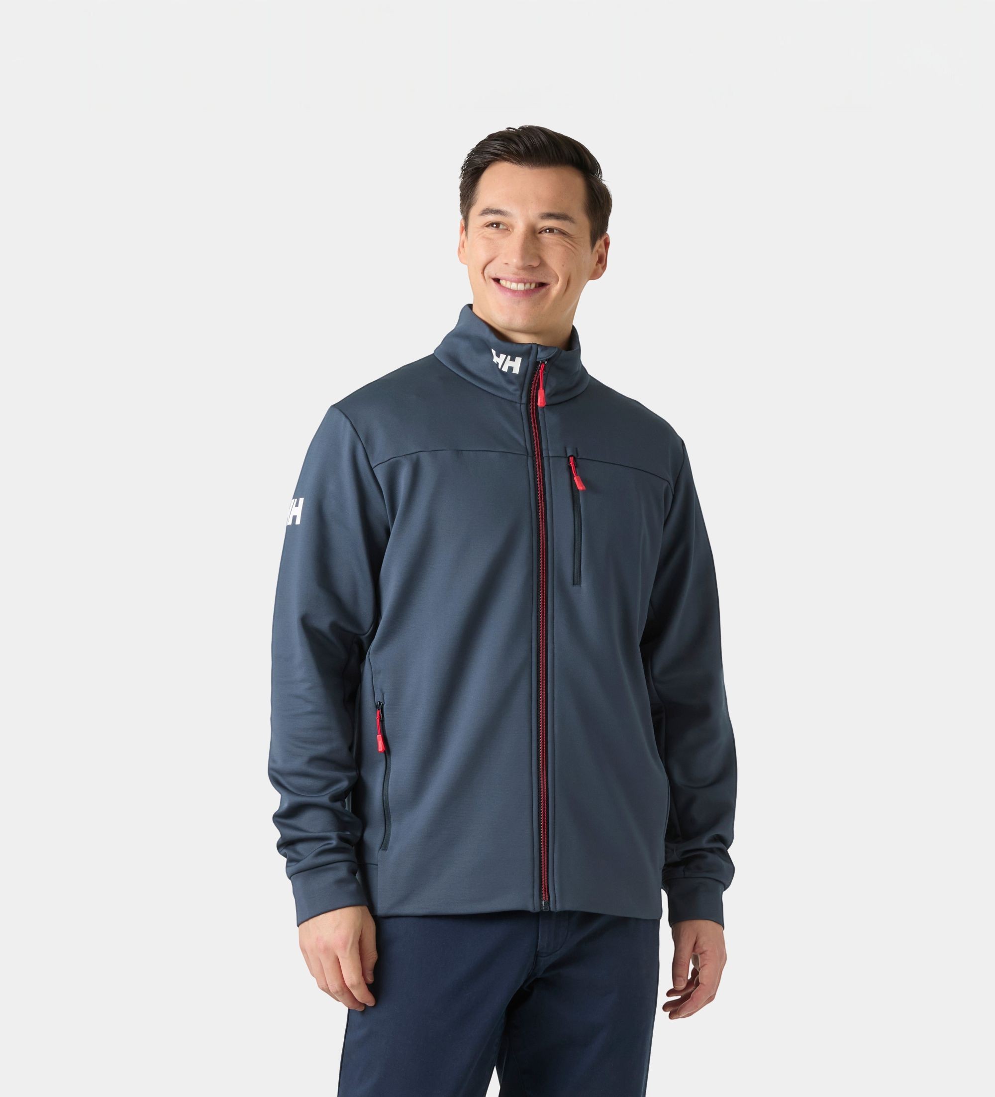 Helly Hansenvoor mannen. 34599 Crew fleece jas marineblauw (L), Casual, Polyester